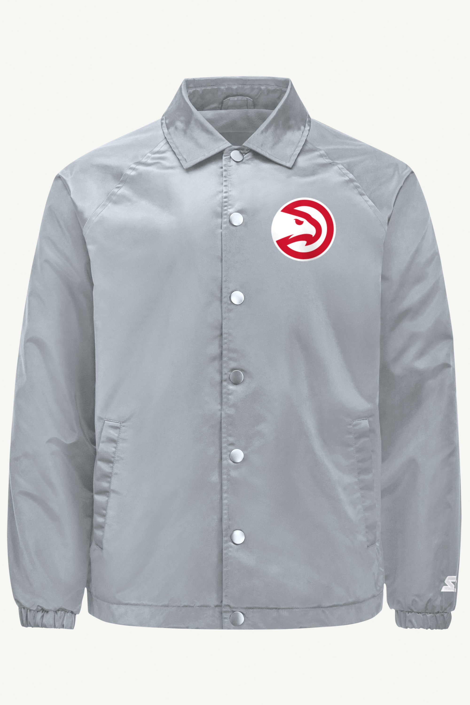 MENS ATLANTA HAWKS HALF BALL COACHES JACKET View 1 | NBA
