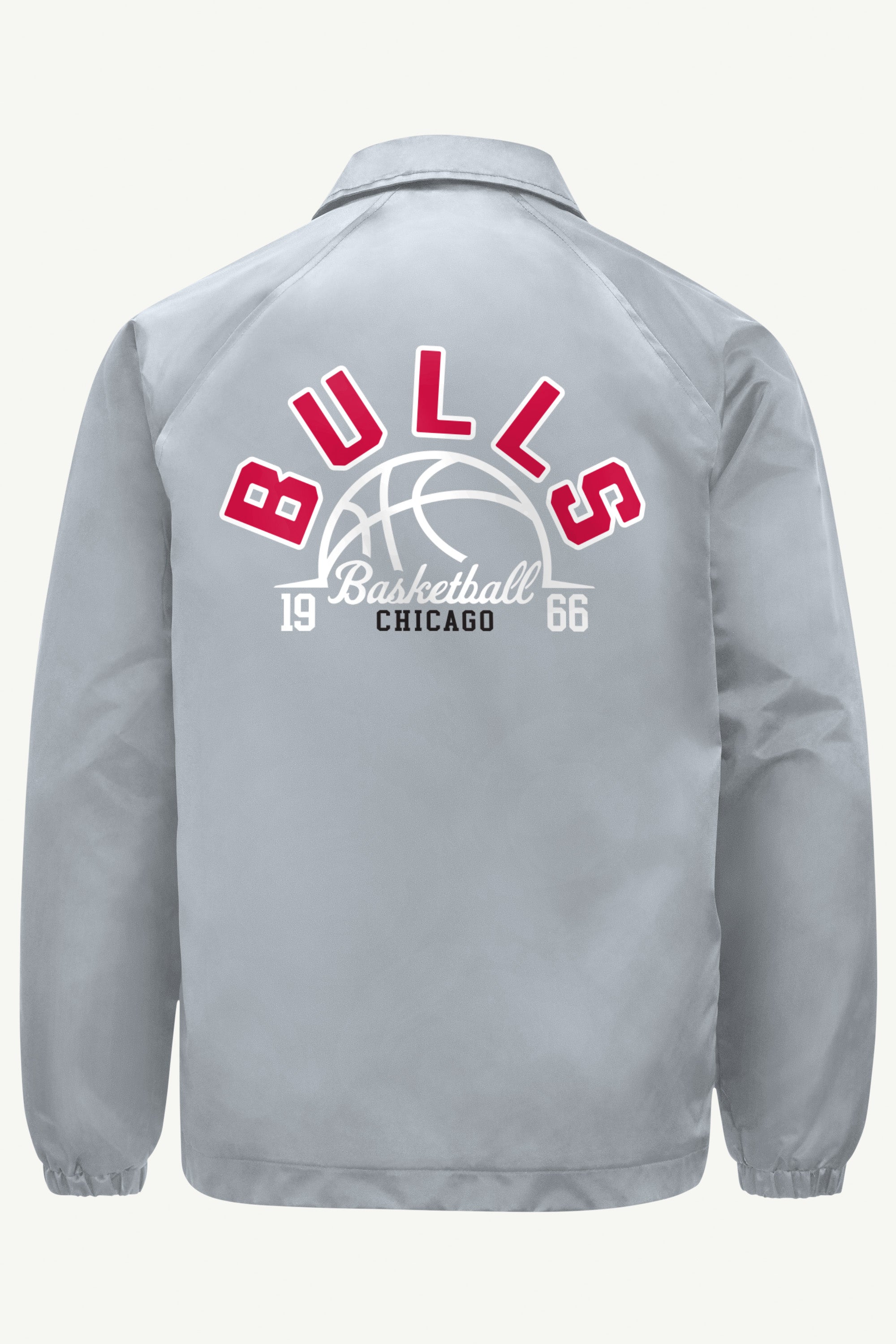 MENS CHICAGO BULLS HALF BALL COACHES JACKET View 2 | Chicago Bulls