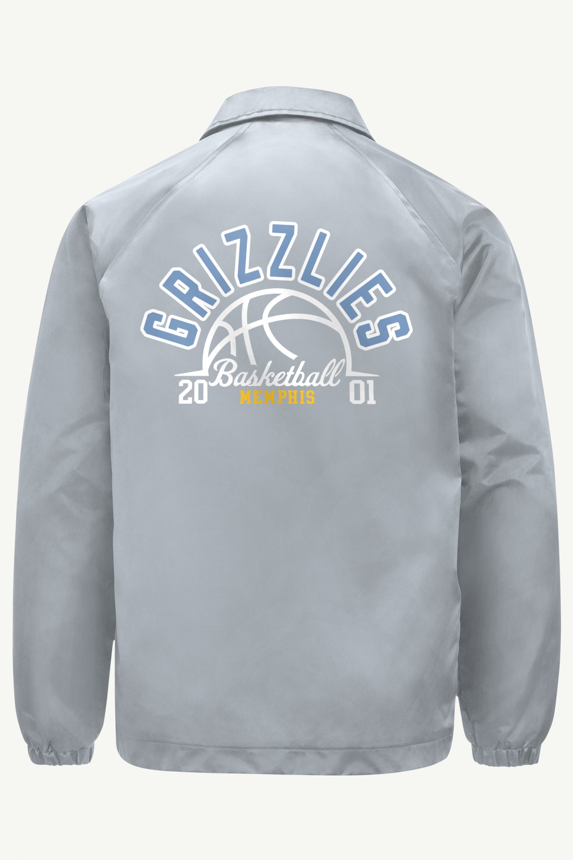 MENS MEMPHIS GRIZZLIES HALF BALL COACHES JACKET View 2 | Men's Jackets