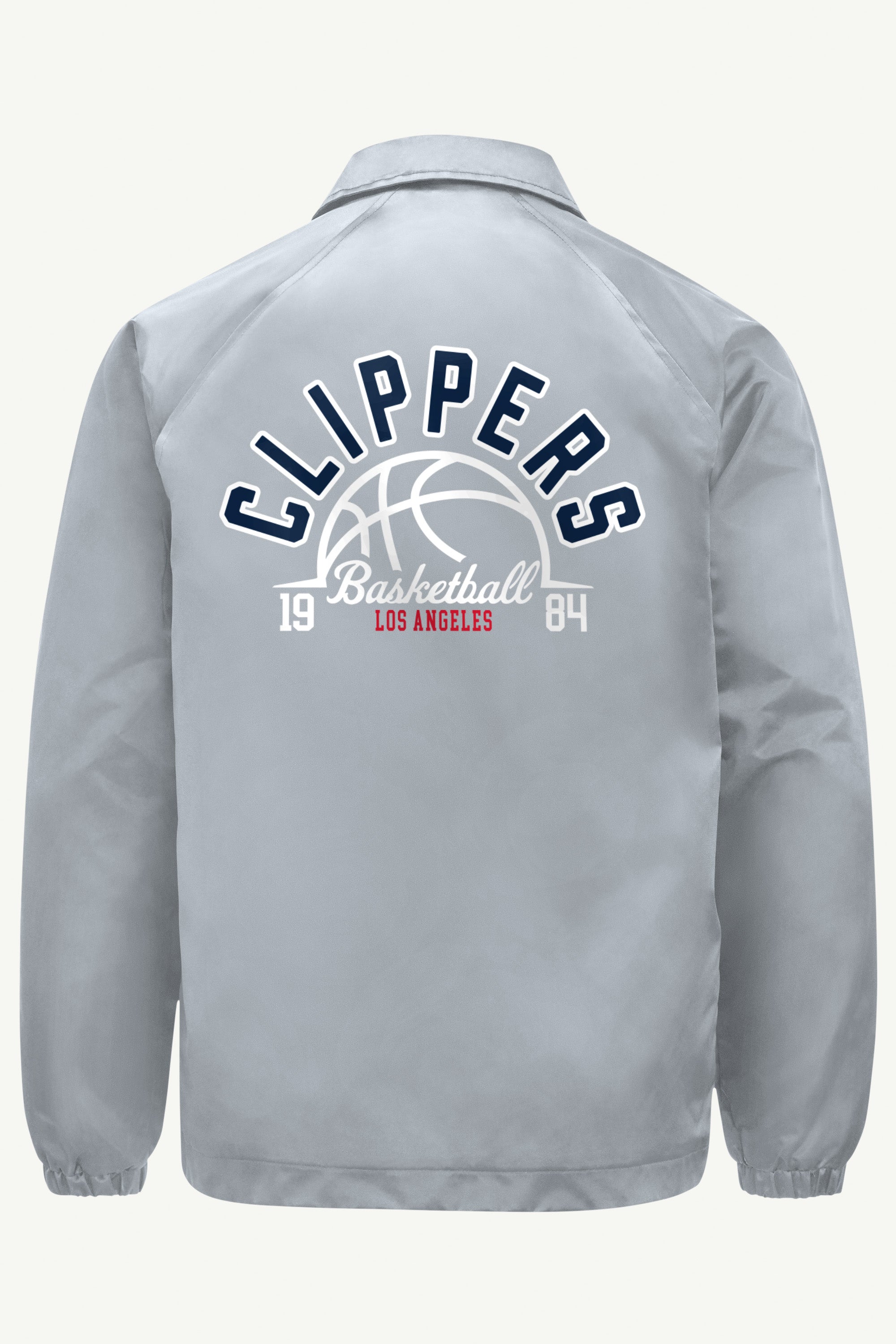MENS LOS ANGELES CLIPPERS HALF BALL COACHES JACKET View 2