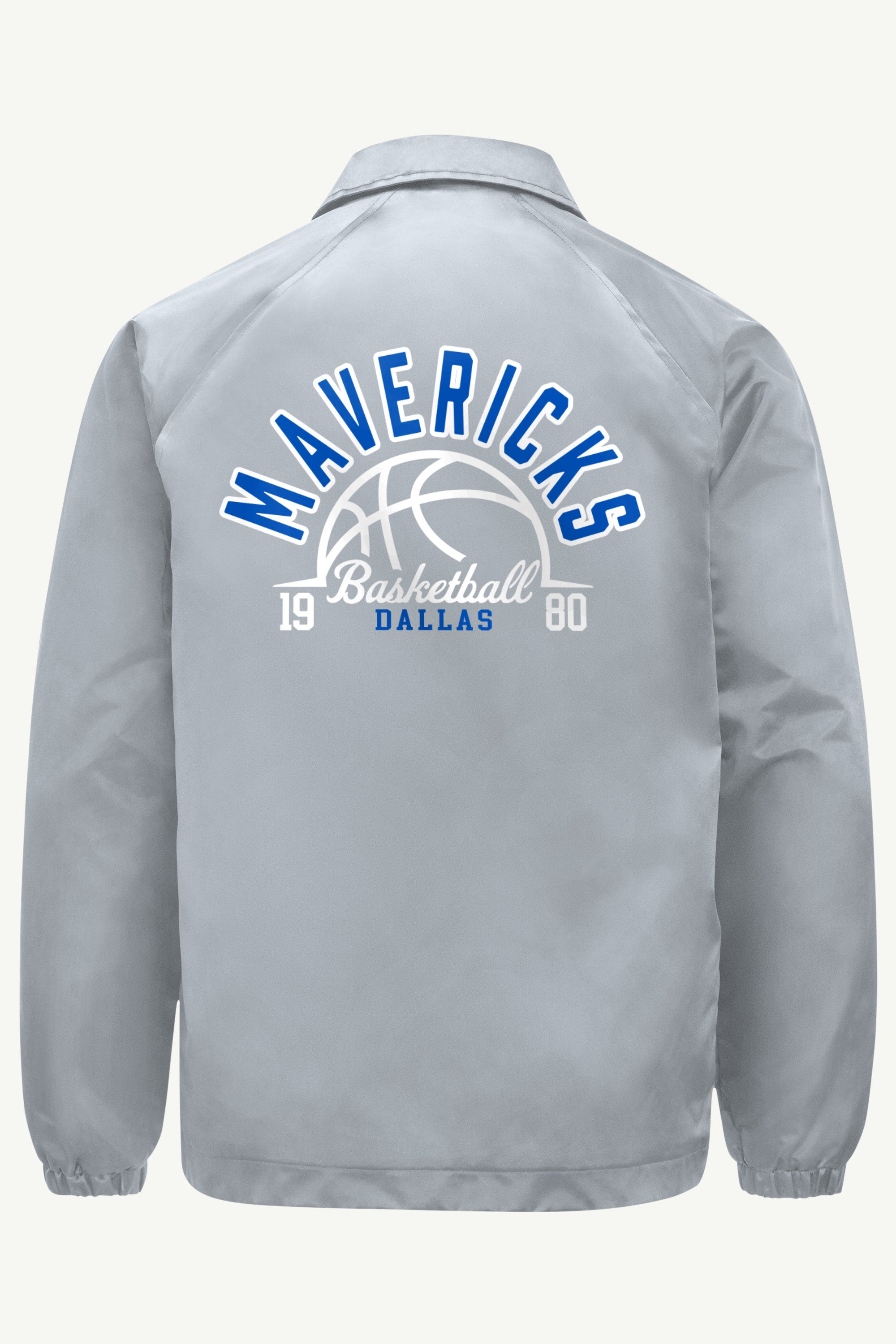 MENS DALLAS MAVERICKS HALF BALL COACHES JACKET View 2