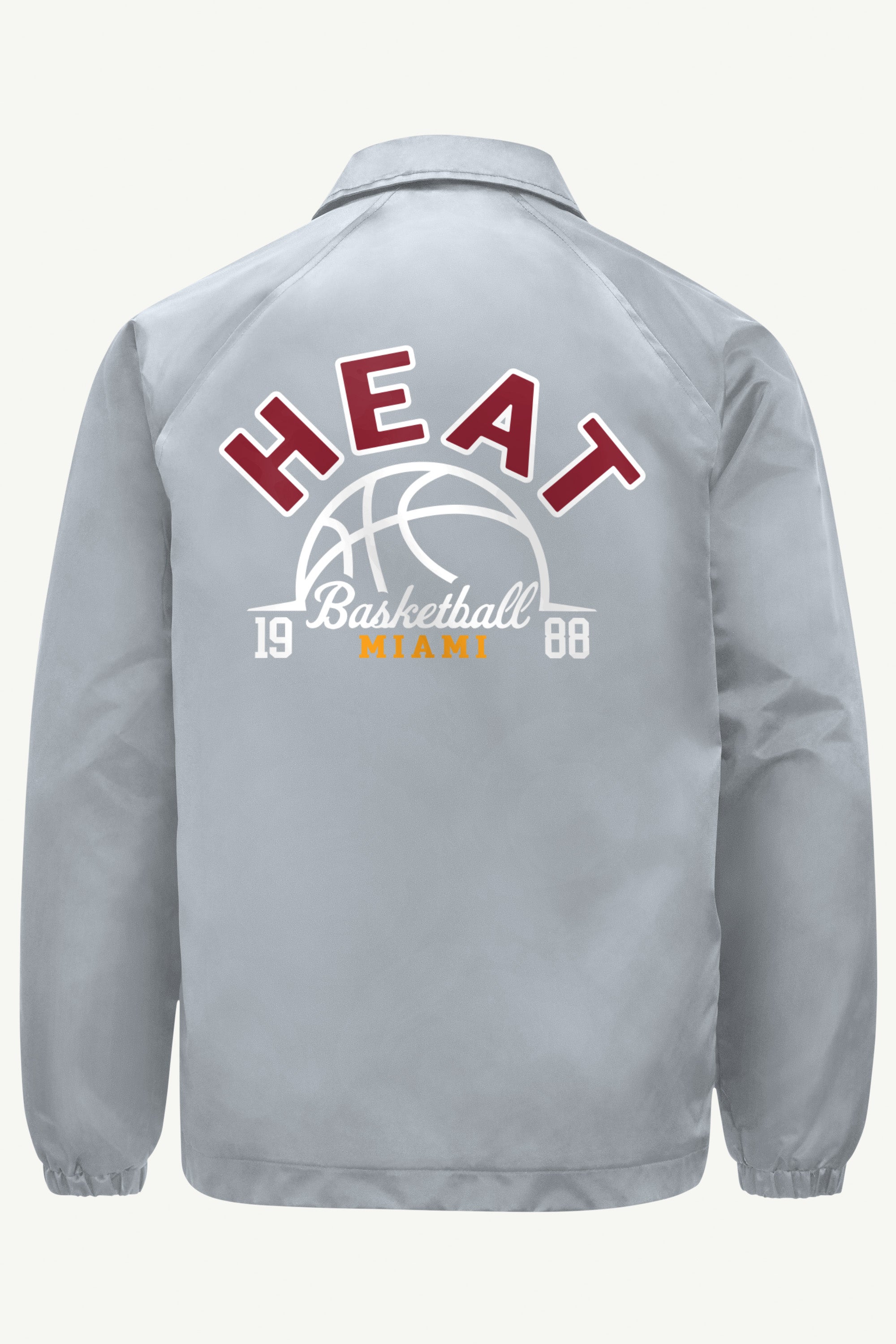 MENS MIAMI HEAT HALF BALL COACHES JACKET View 2 | NBA