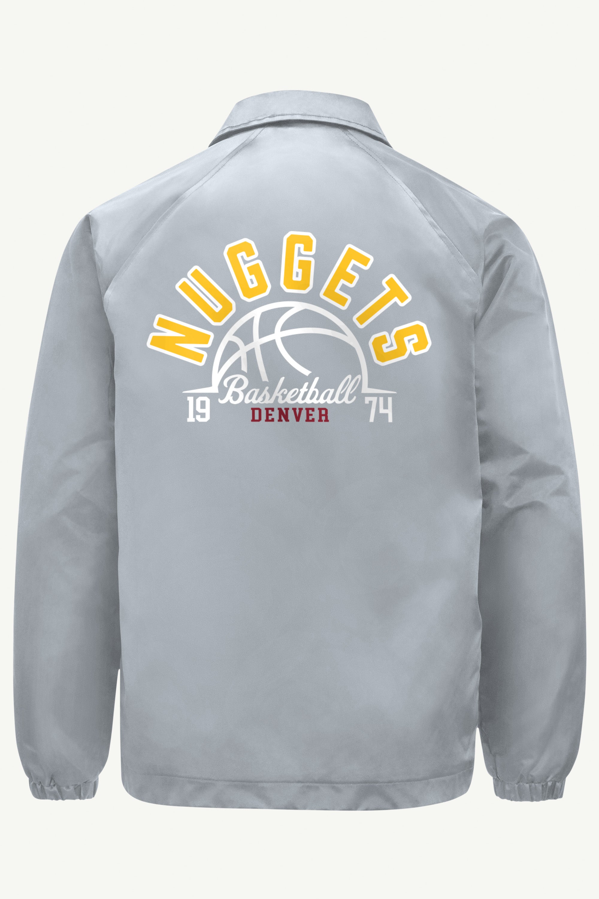 MENS DENVER NUGGETS HALF BALL COACHES JACKET View 2