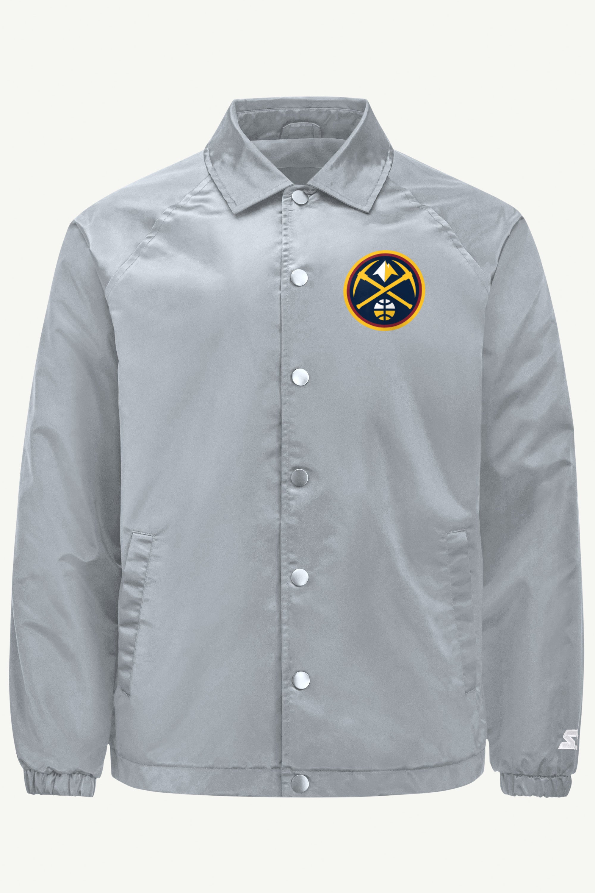 MENS DENVER NUGGETS HALF BALL COACHES JACKET View 1