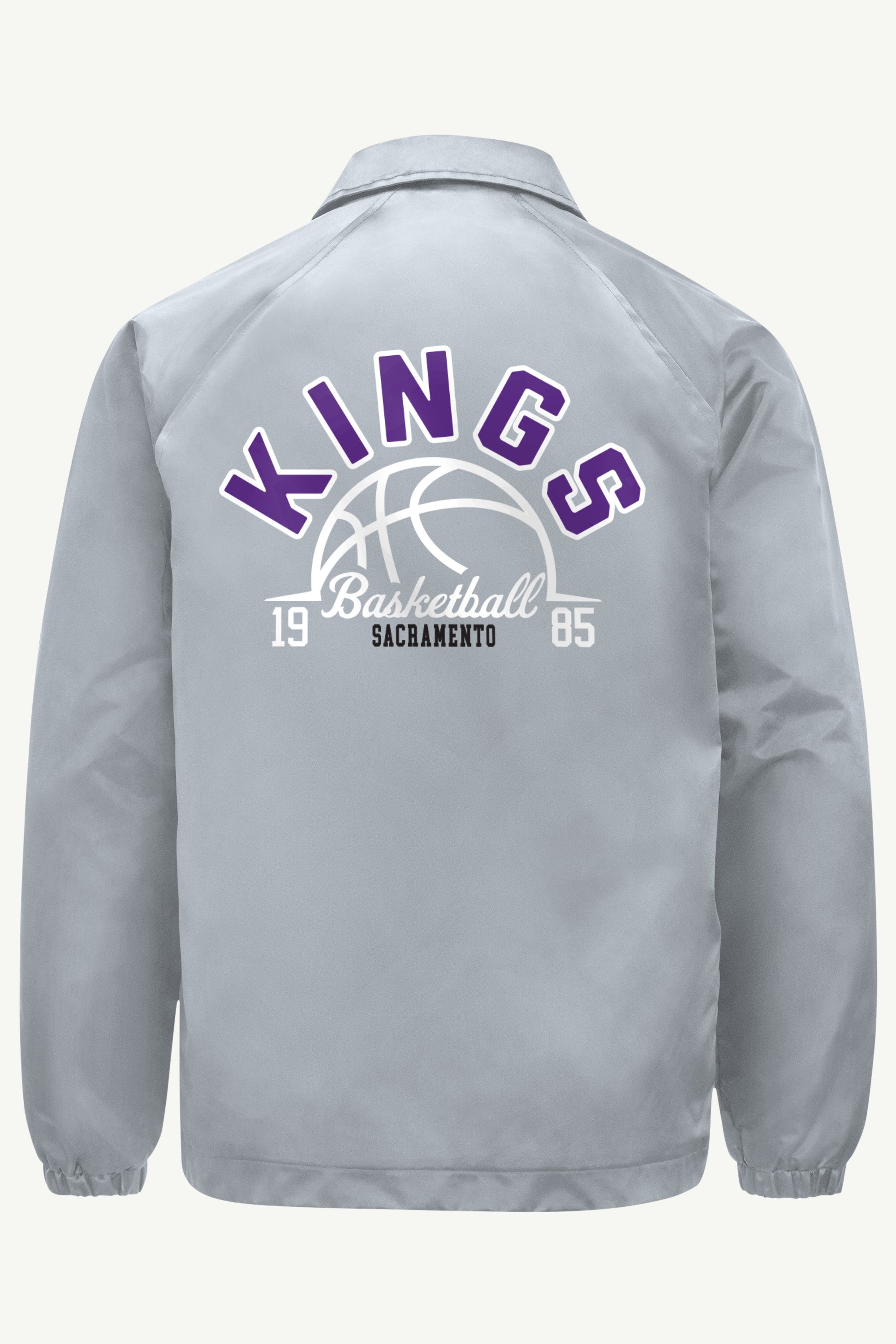 MENS SACRAMENTO KINGS HALF BALL COACHES JACKET View 2