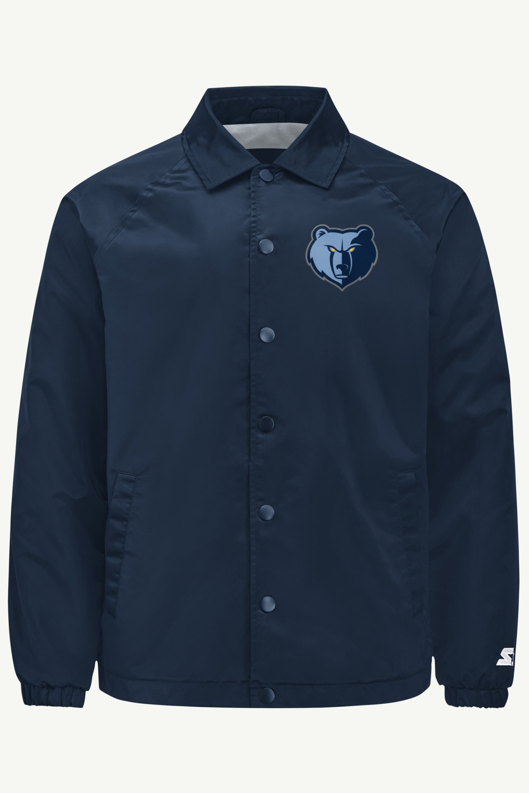 MENS MEMPHIS GRIZZLIES HALF BALL COACHES JACKET View 1 | Men's Jackets