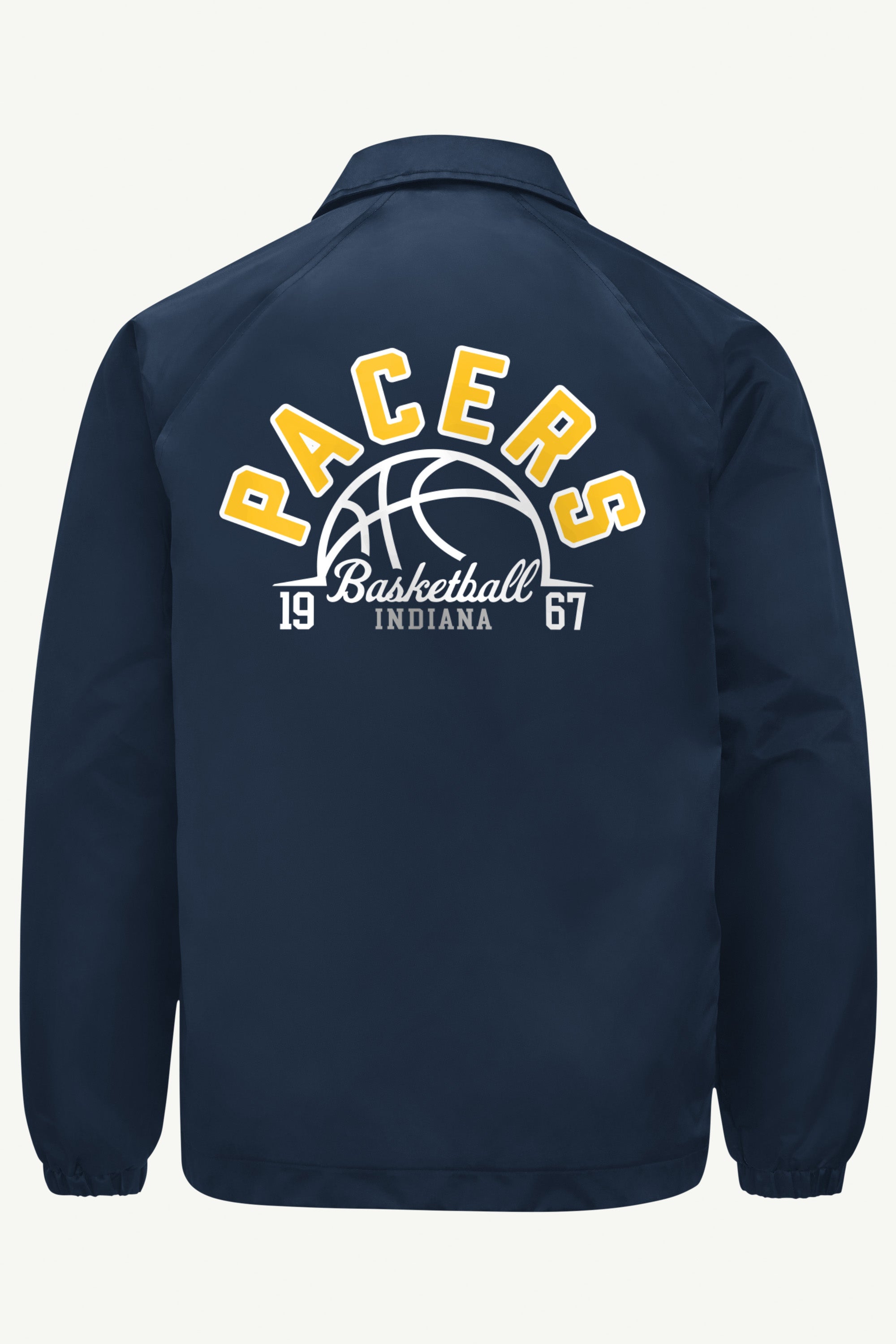 MENS INDIANA PACERS HALF BALL COACHES JACKET View 2