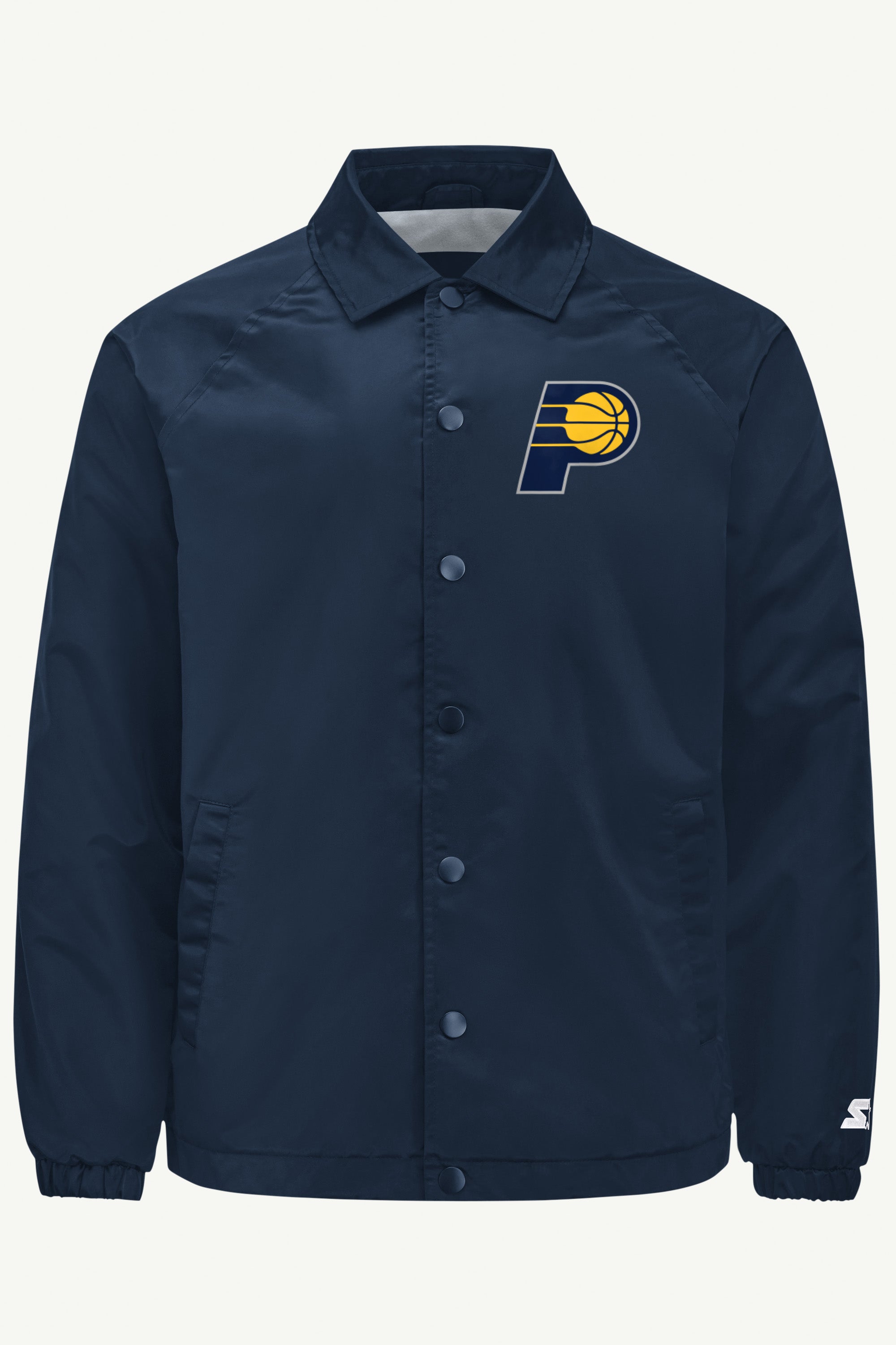 MENS INDIANA PACERS HALF BALL COACHES JACKET View 1