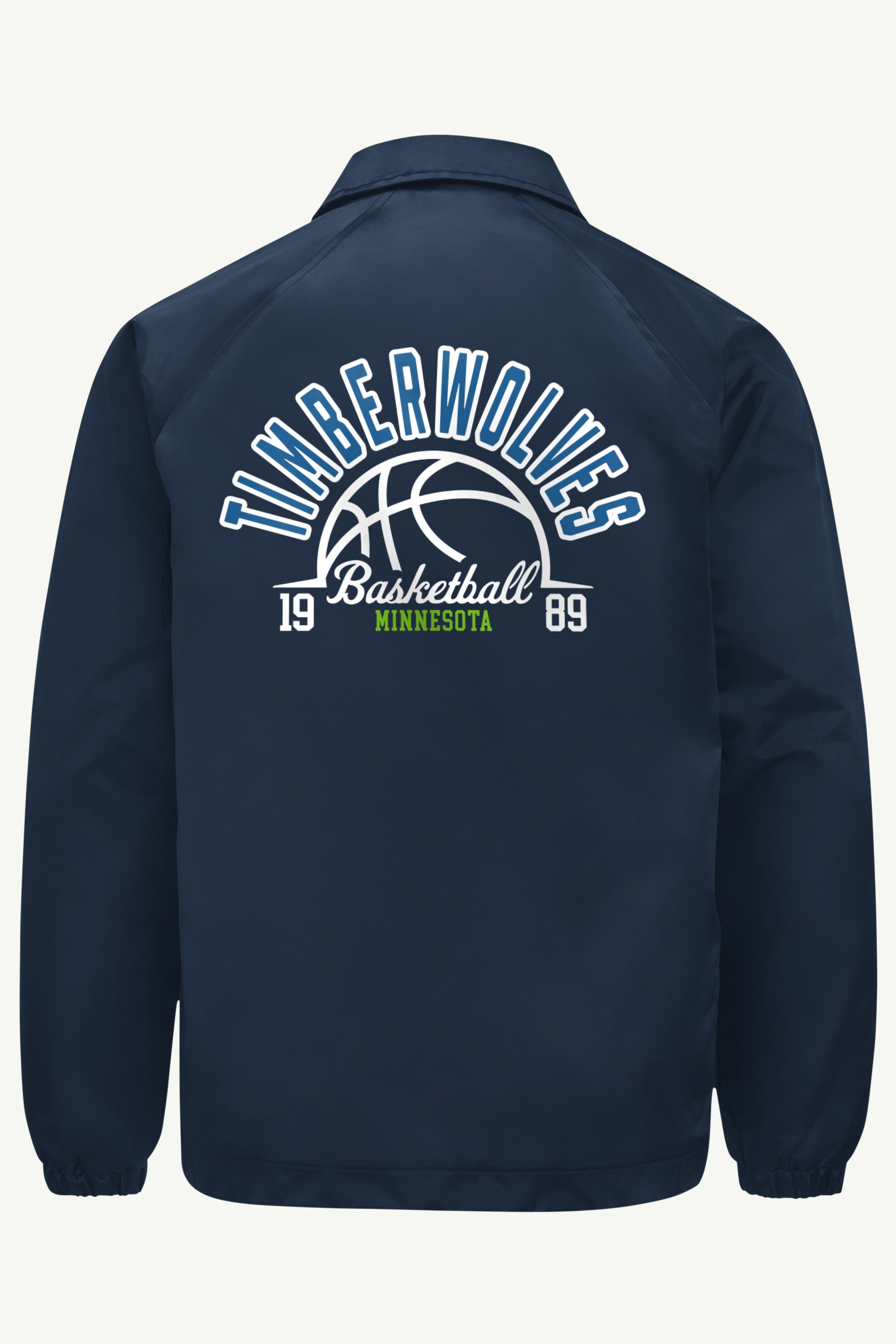 MENS MINNESOTA TIMBERWOLVES HALF BALL COACHES JACKET View 2