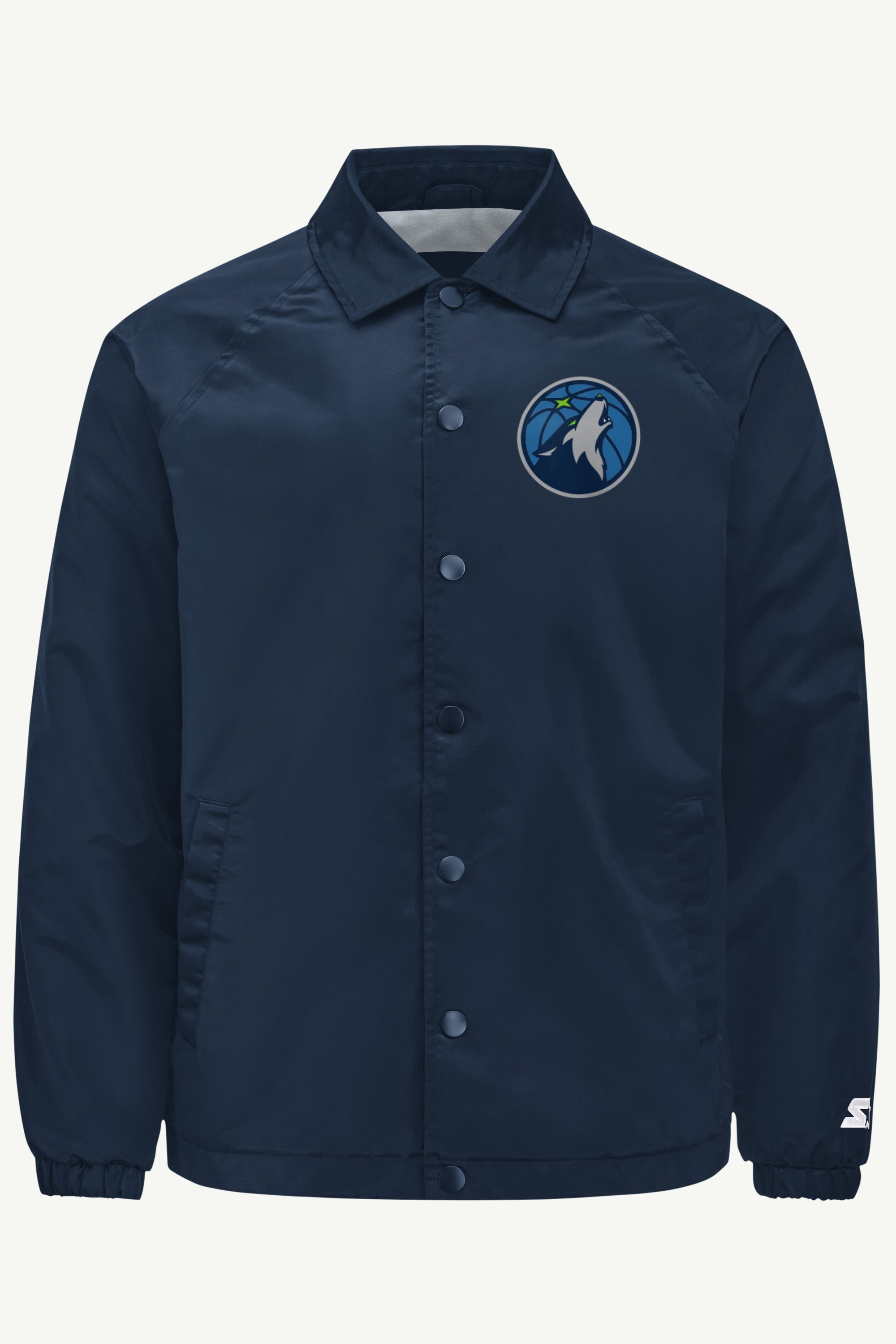MENS MINNESOTA TIMBERWOLVES HALF BALL COACHES JACKET View 1