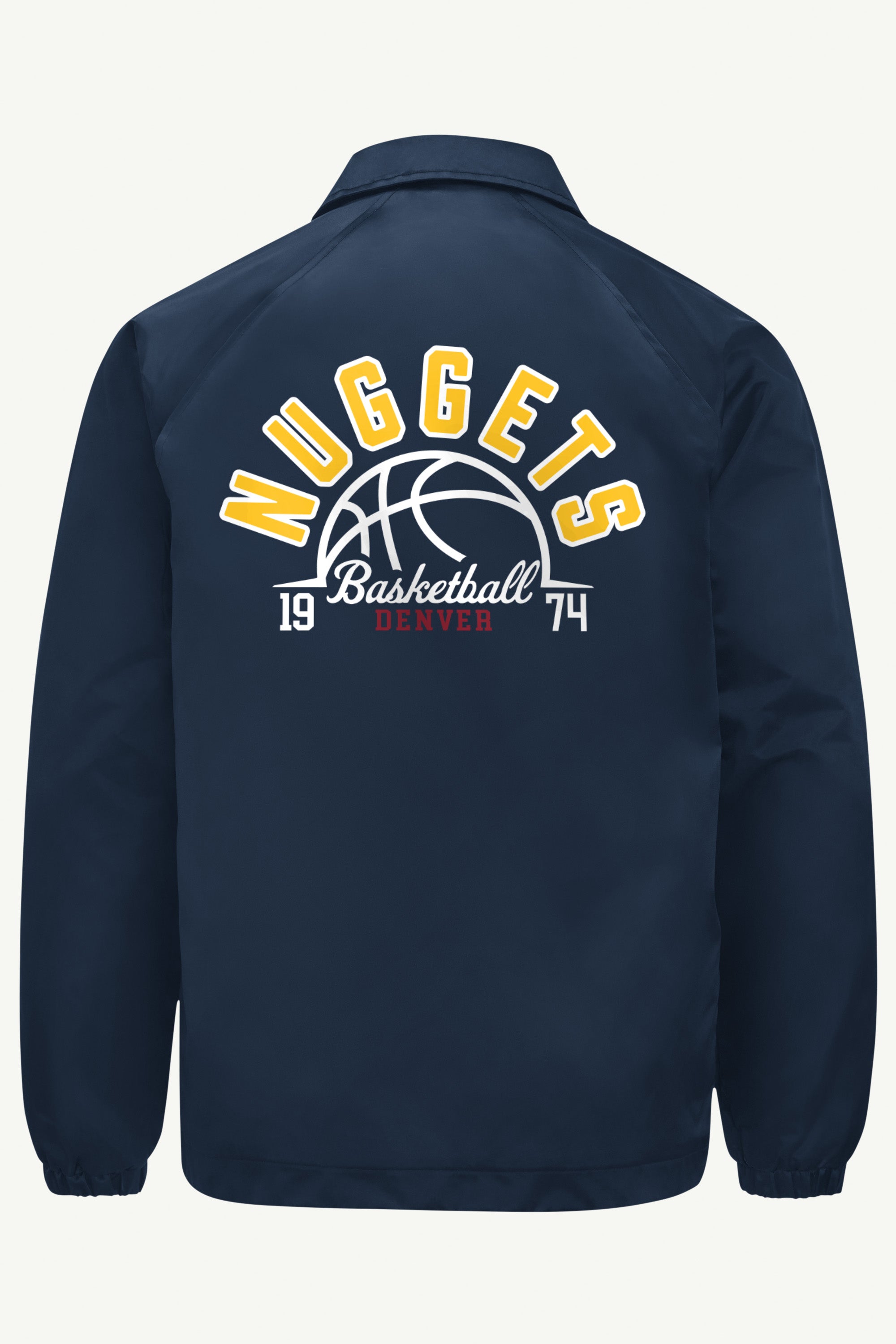 MENS DENVER NUGGETS HALF BALL COACHES JACKET View 2