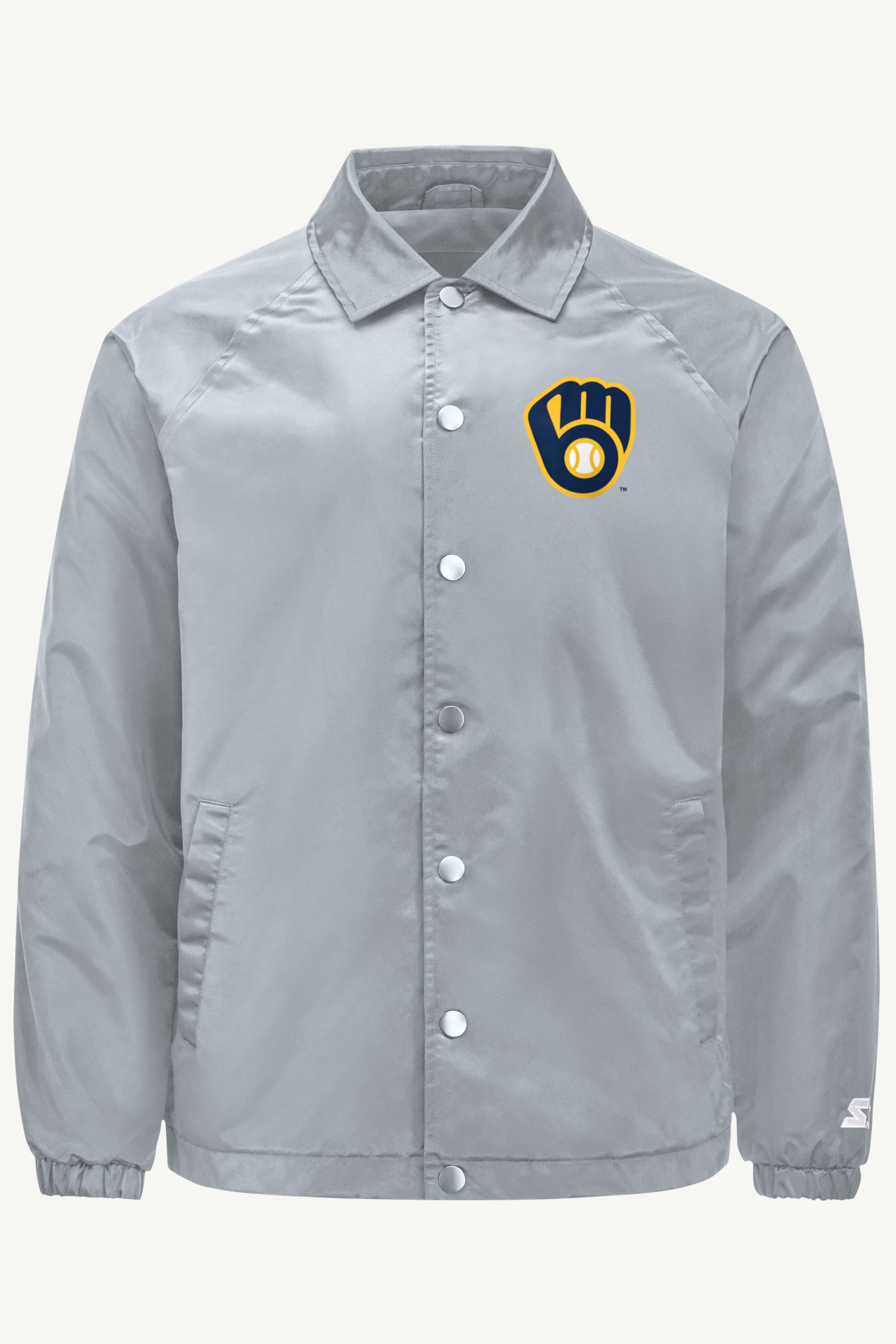 MENS MILWAUKEE BREWERS RETRO TEAM COACHES JACKET View 1 | Men's Jackets