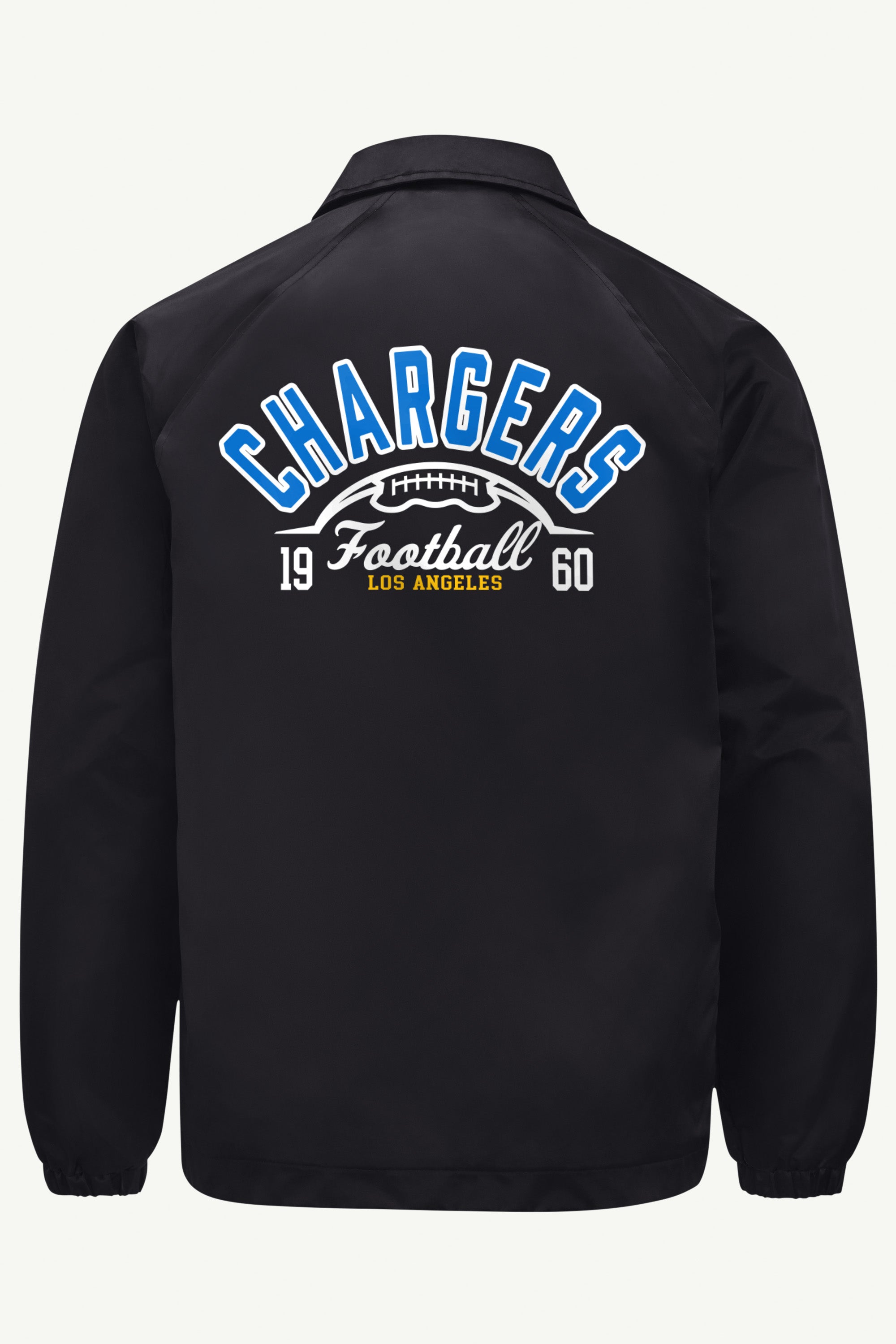 MENS LOS ANGELES CHARGERS RETRO COACHES JACKET View 2 | Los Angeles Chargers