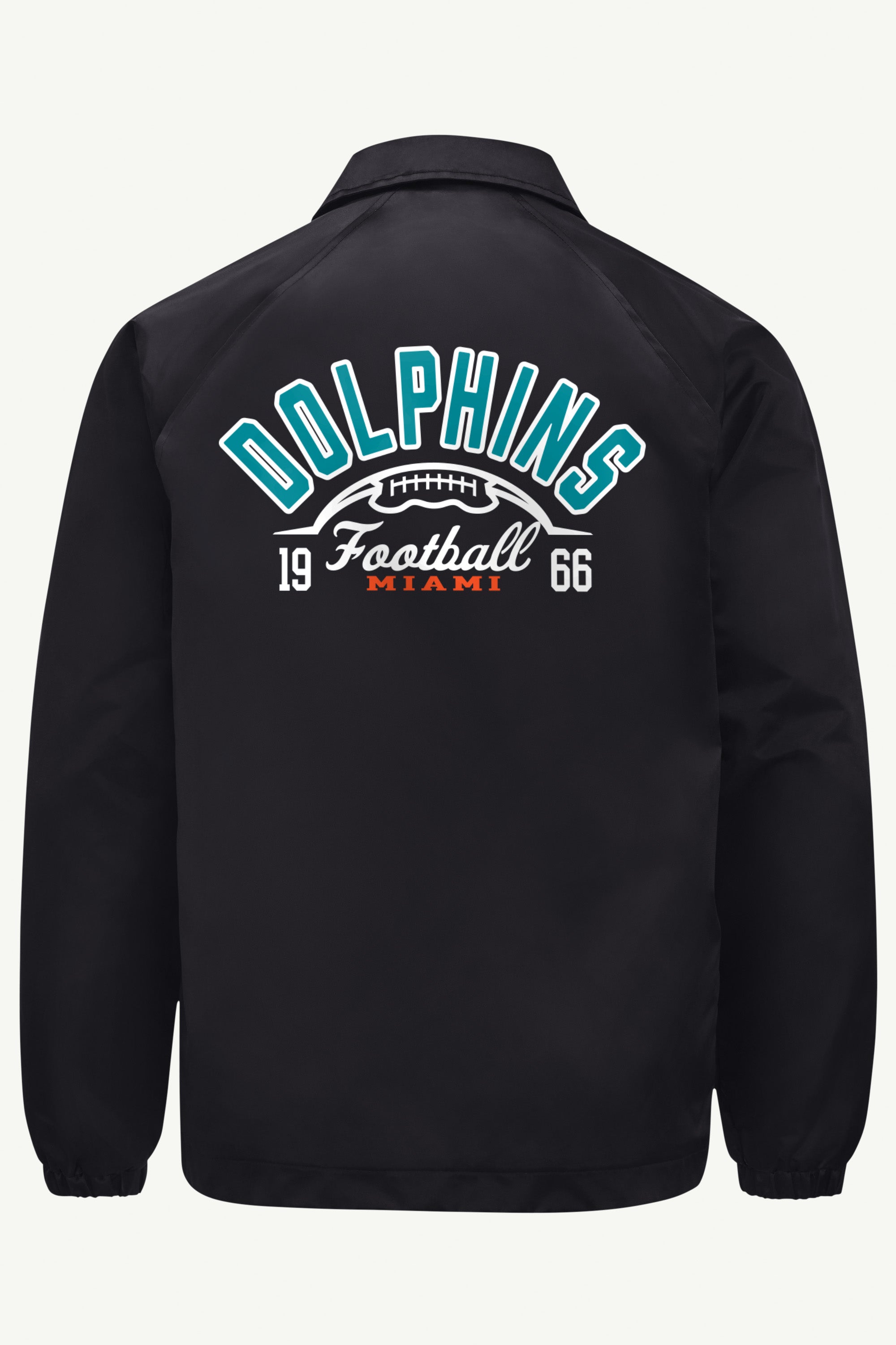 MENS MIAMI DOLPHINS RETRO COACHES JACKET View 2 | Miami Dolphins MENS MIAMI DOLPHINS RETRO COACHES JACKET View 2 | Miami Dolphins