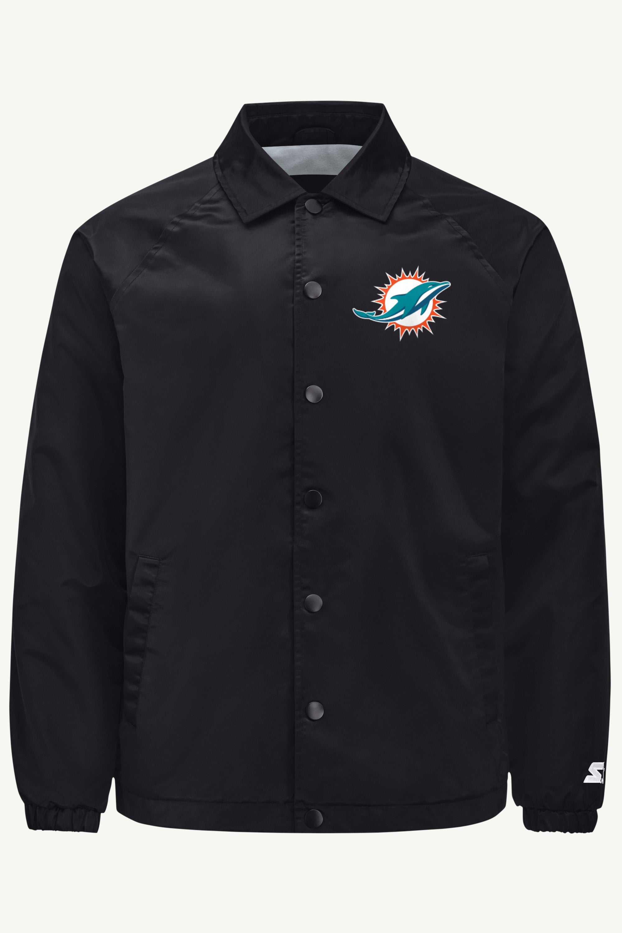 MENS MIAMI DOLPHINS RETRO COACHES JACKET View 1 | Miami Dolphins MENS MIAMI DOLPHINS RETRO COACHES JACKET View 1 | Miami Dolphins