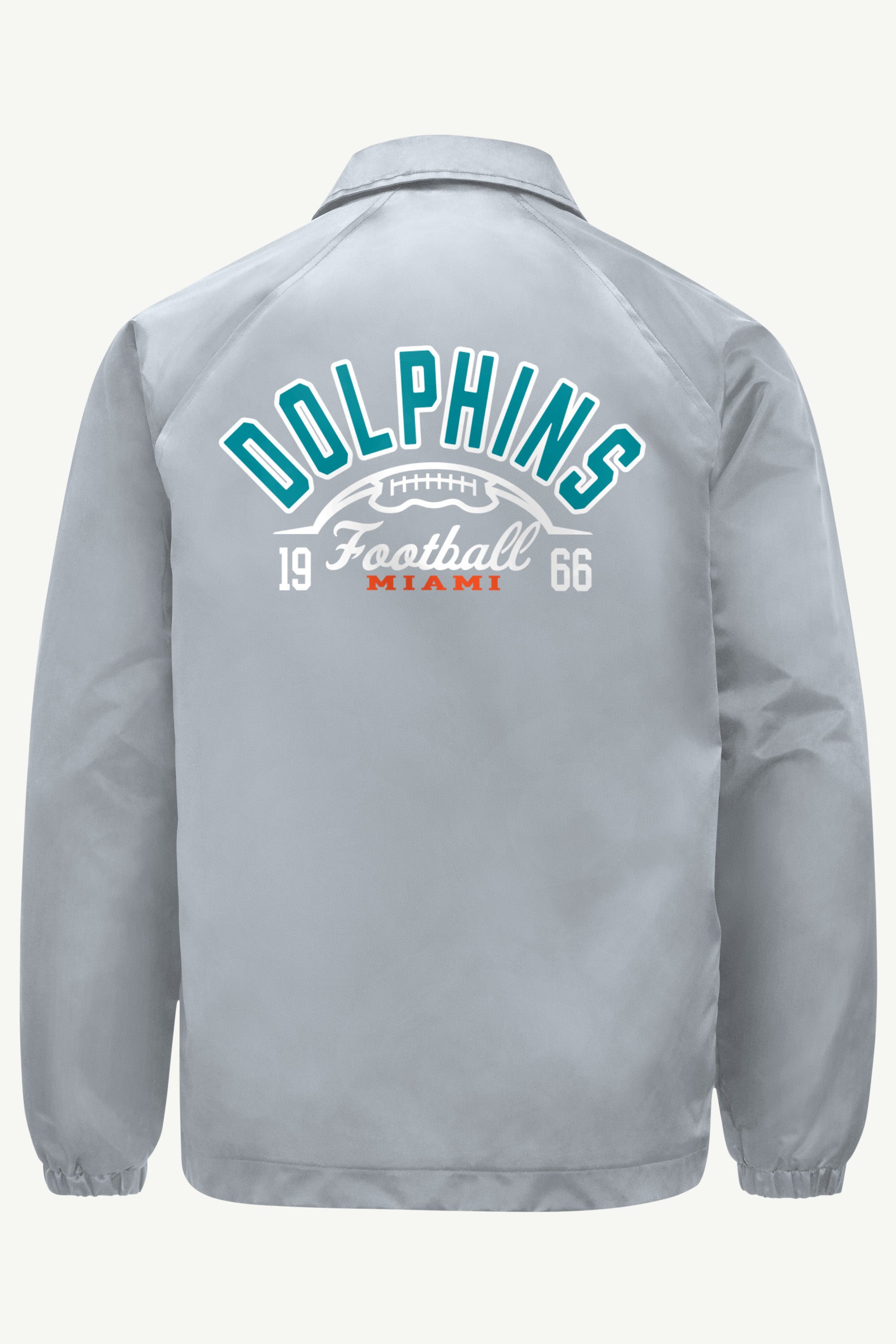 MENS MIAMI DOLPHINS RETRO COACHES JACKET View 2 | Miami Dolphins MENS MIAMI DOLPHINS RETRO COACHES JACKET View 2 | Miami Dolphins