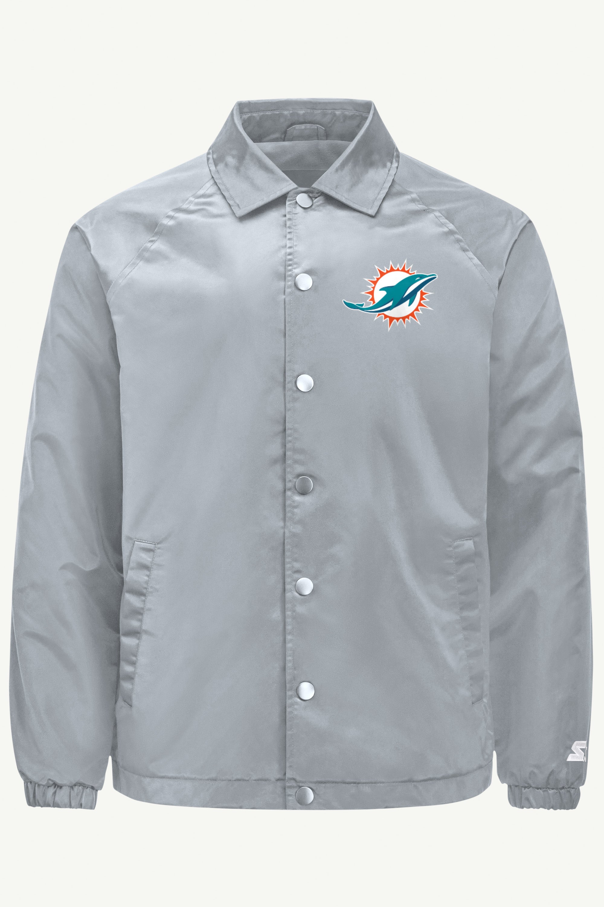 MENS MIAMI DOLPHINS RETRO COACHES JACKET View 1 | Miami Dolphins MENS MIAMI DOLPHINS RETRO COACHES JACKET View 1 | Miami Dolphins