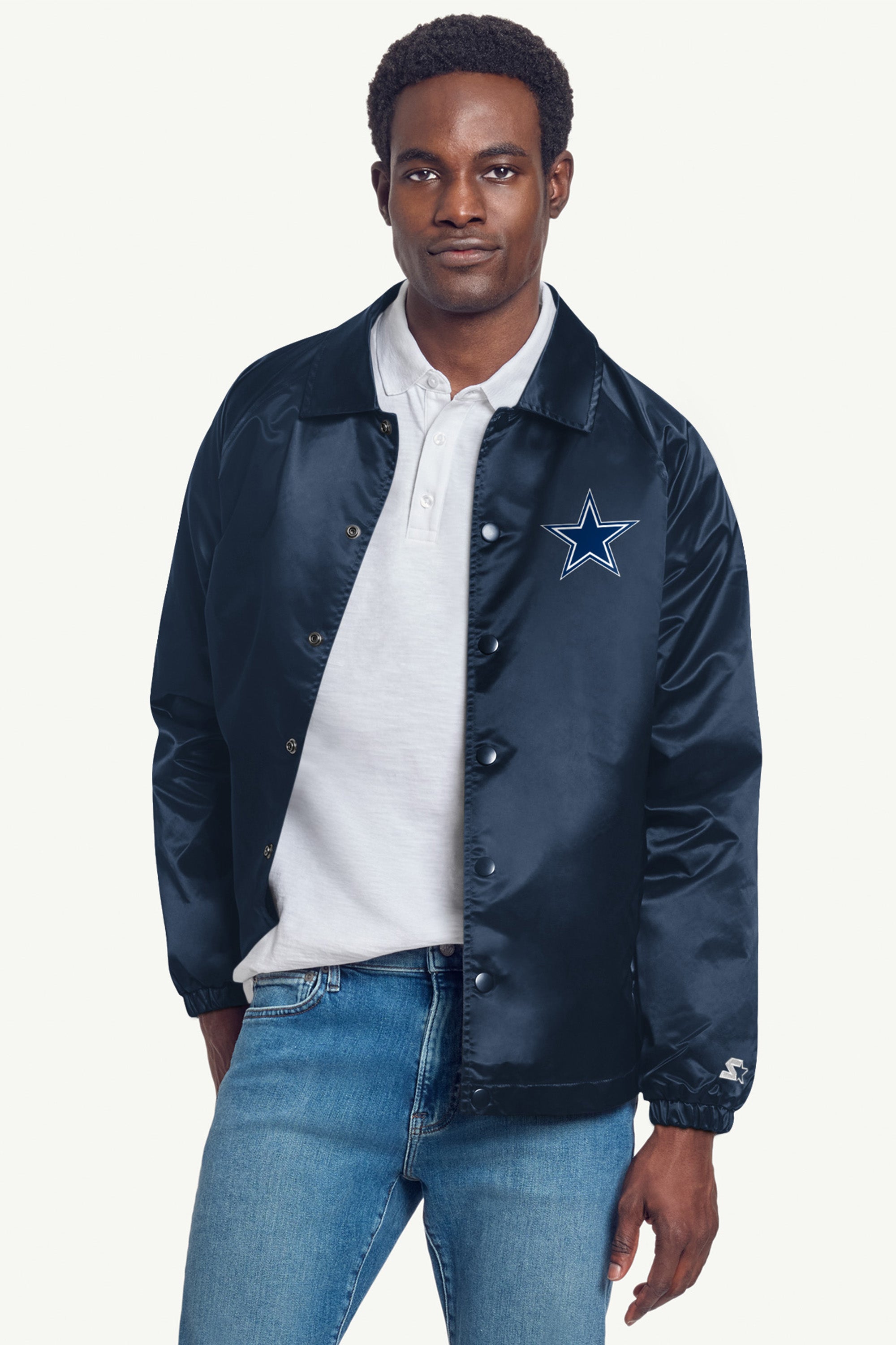 MENS DALLAS COWBOYS RETRO COACHES JACKET View 3 | NFL