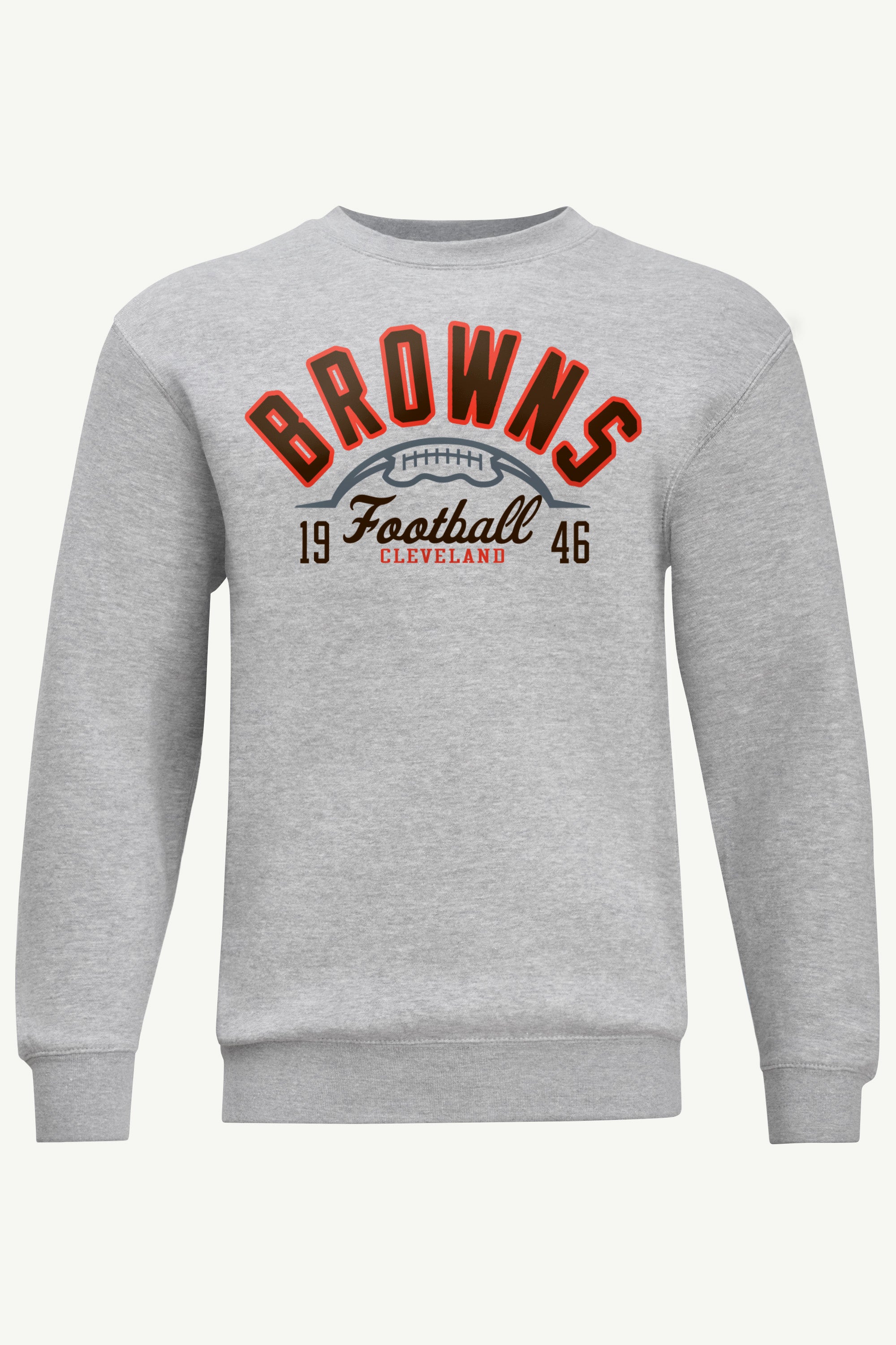 MENS CLEVELAND BROWNS HALF BALL SWEATSHIRT View 1