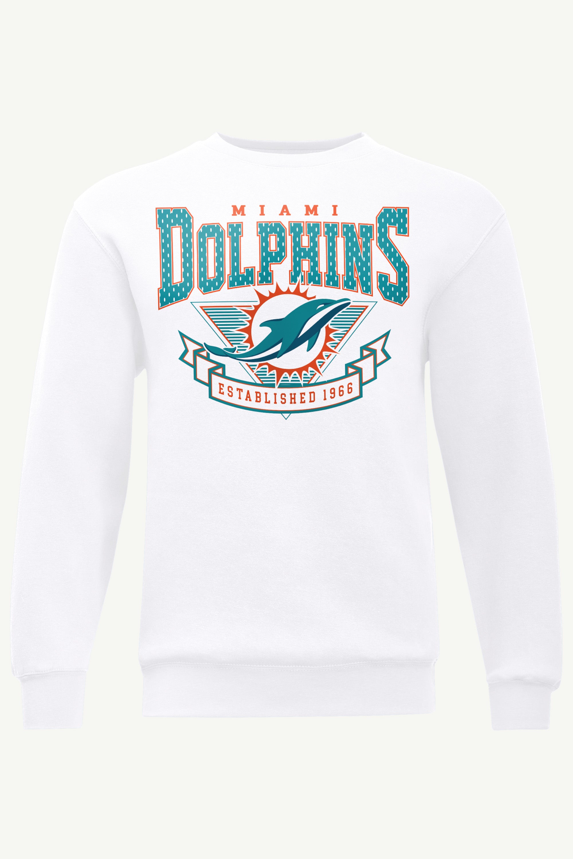 MENS MIAMI DOLPHINS 80's INSPIRED SWEATSHIRT View 1 | Miami Dolphins