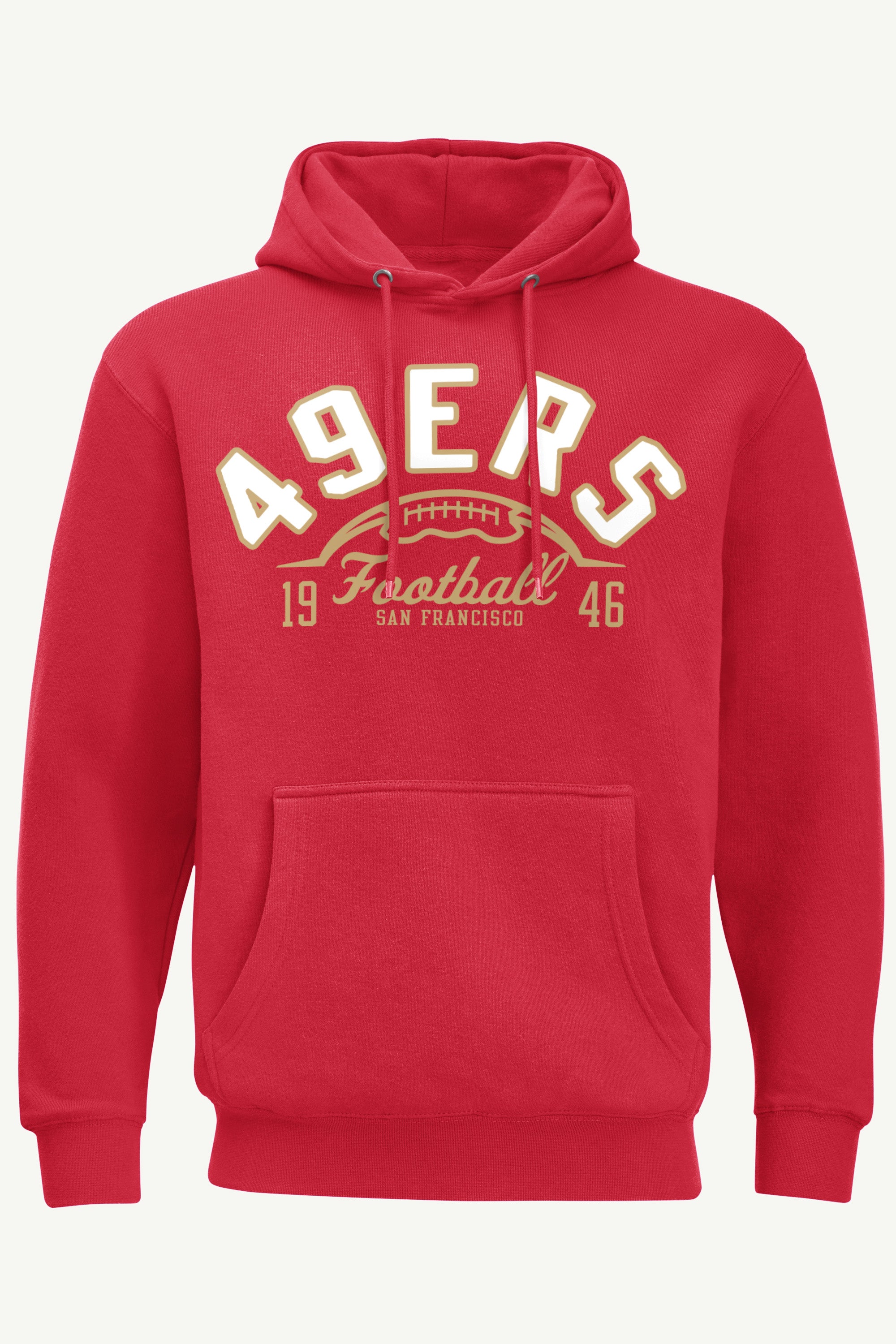 MENS SAN FRANCISCO 49ERS HALF BALL HOODIE View 1