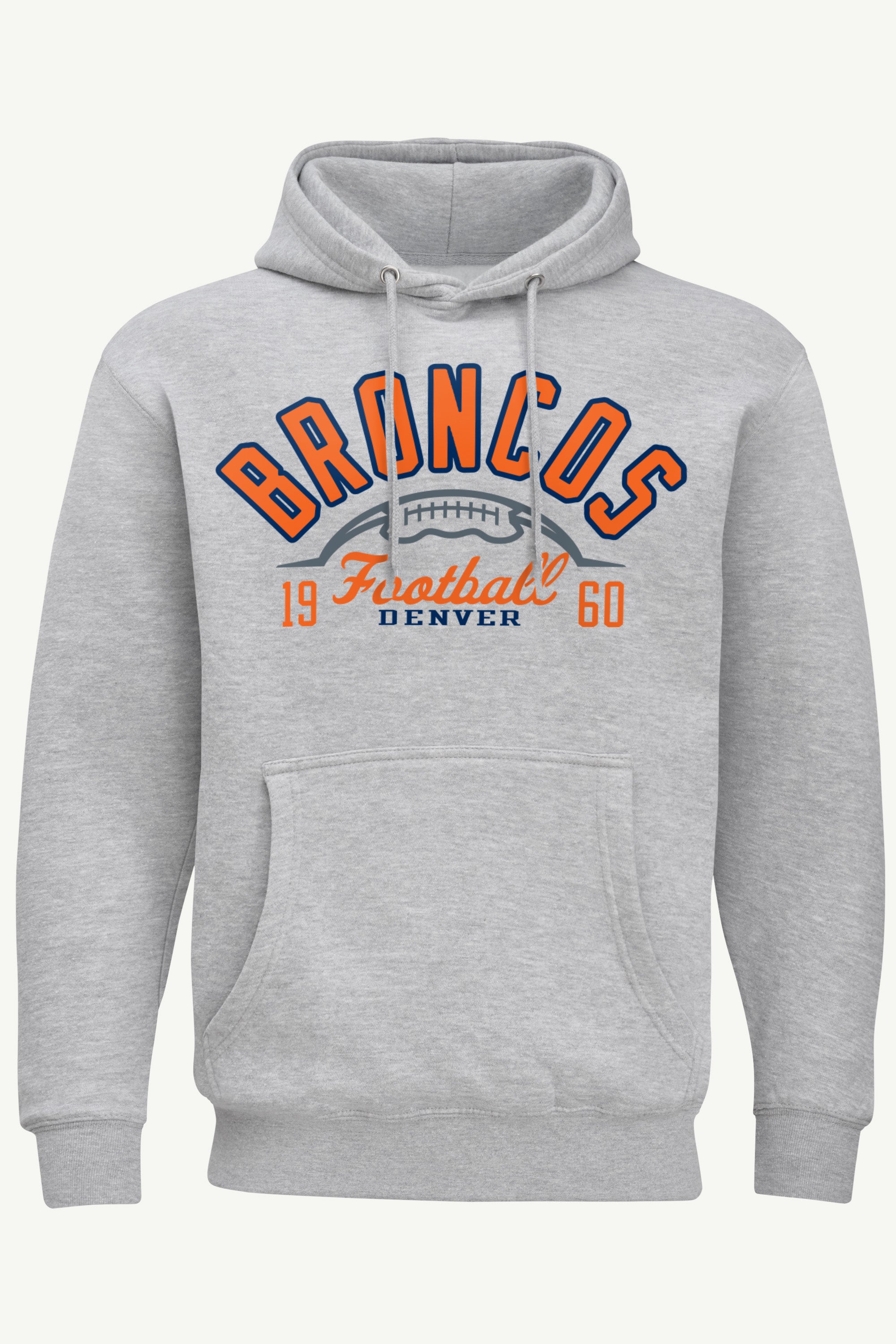 MENS DENVER BRONCOS HALF BALL HOODIE View 1 | Denver Broncos