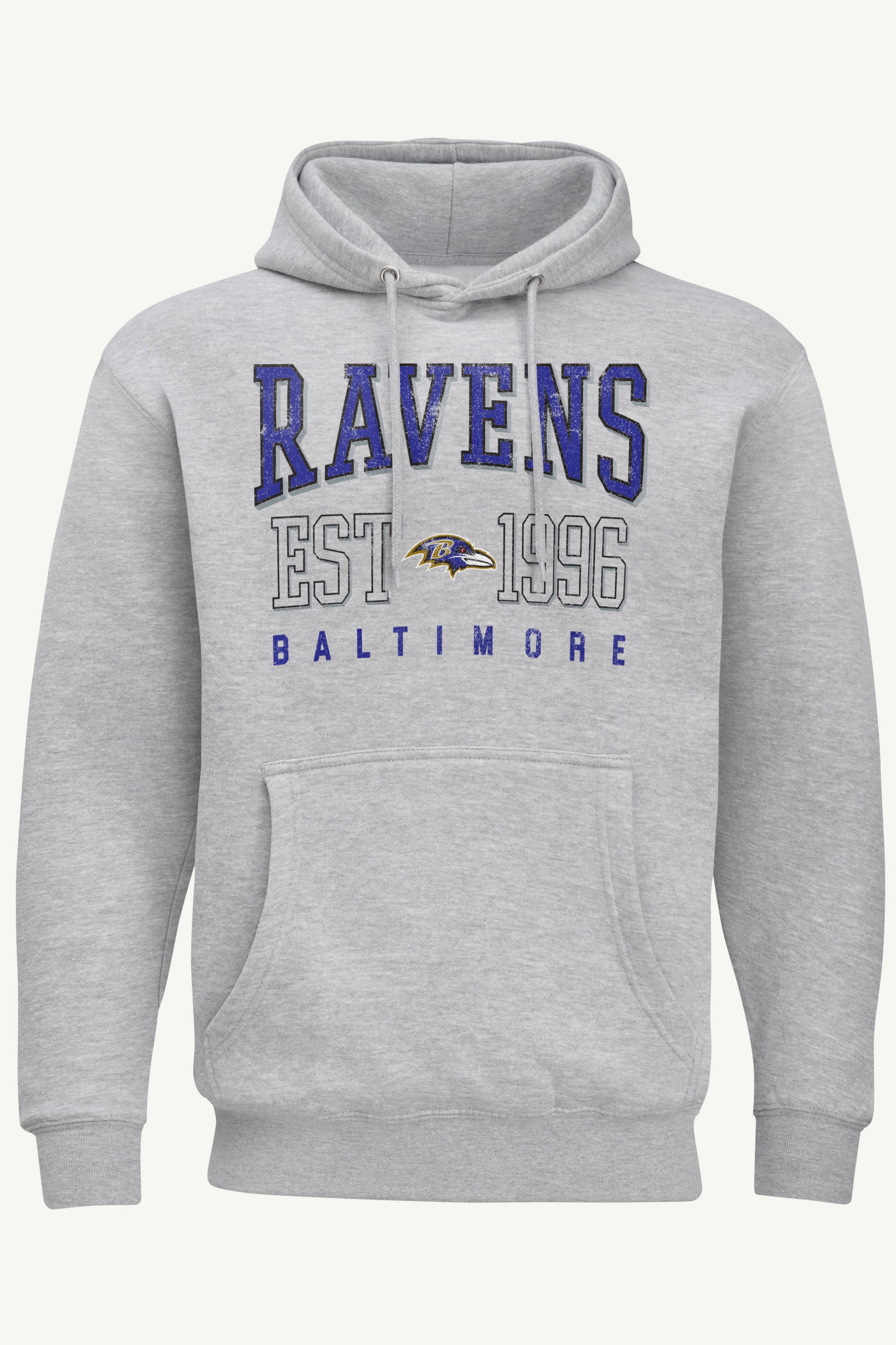 MENS BALTIMORE RAVENS RETRO HOODIE View 1