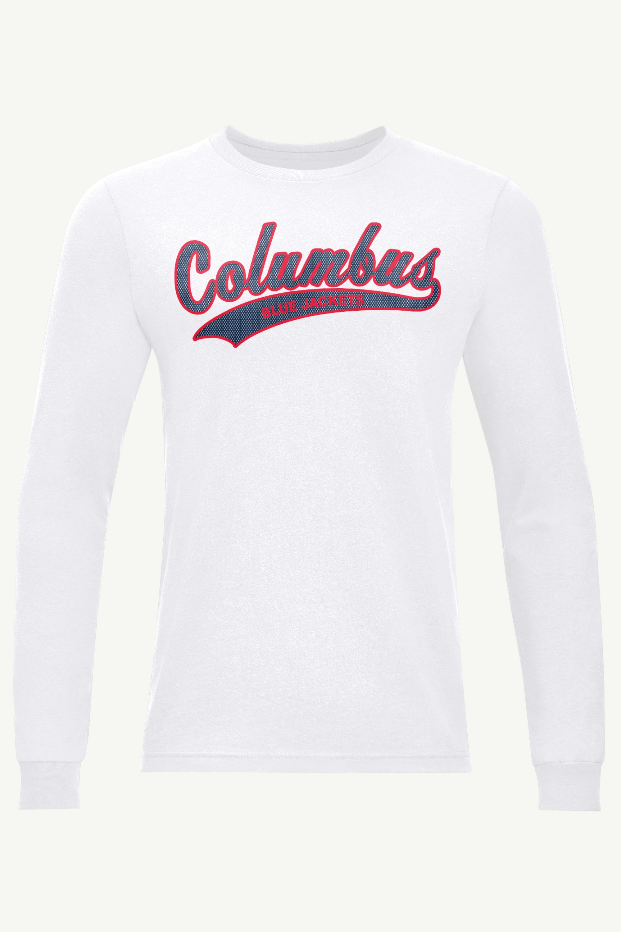 MENS COLUMBUS BLUE JACKETS TAILSWEEP LONG SLEEVE T SHIRT View 1 | Columbus Blue Jackets