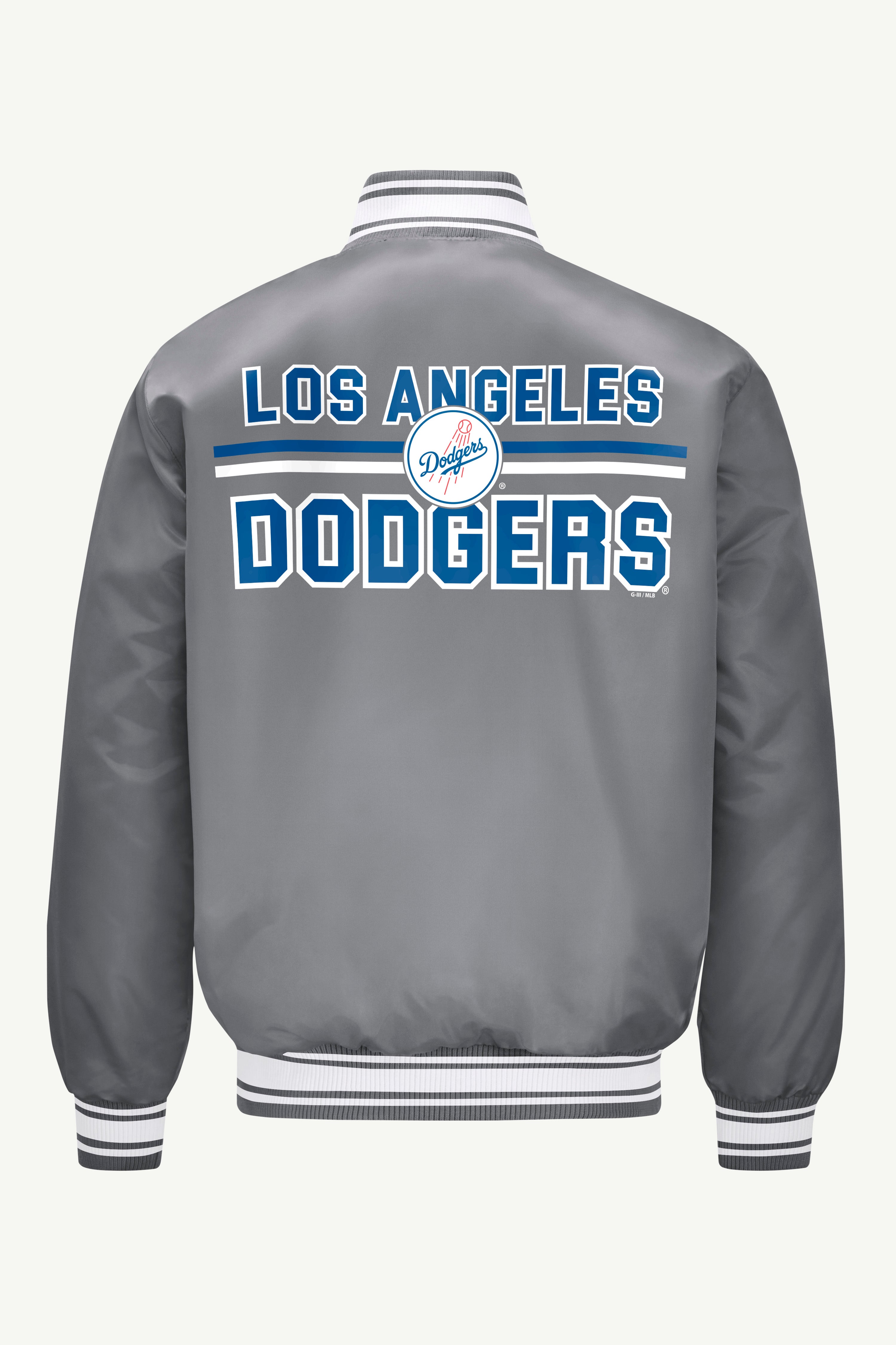 MENS LOS ANGELES DODGERS SATIN VARISTY JACKET View 2