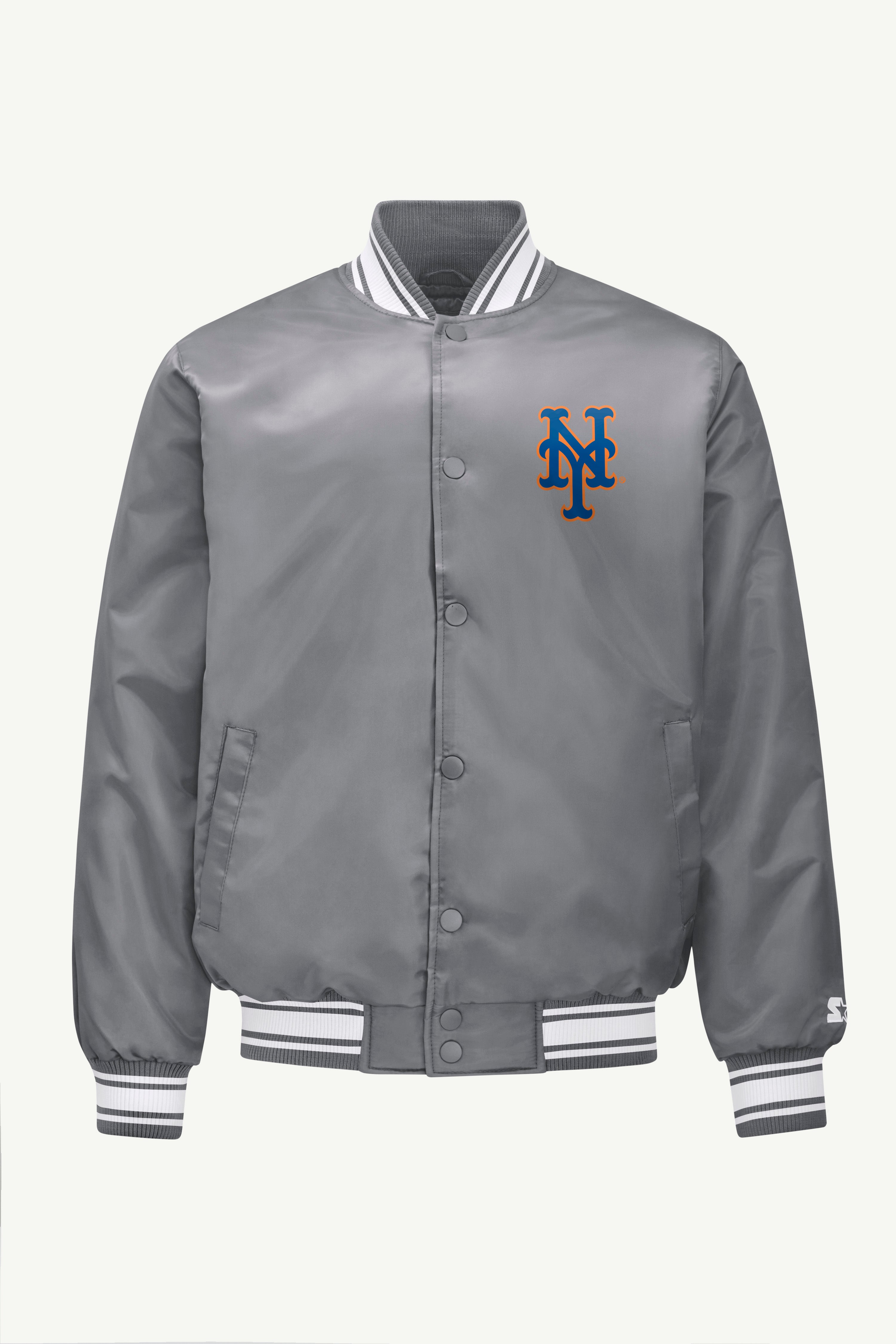 MENS NEW YORK METS SATIN VARISTY JACKET View 1 | MLB
