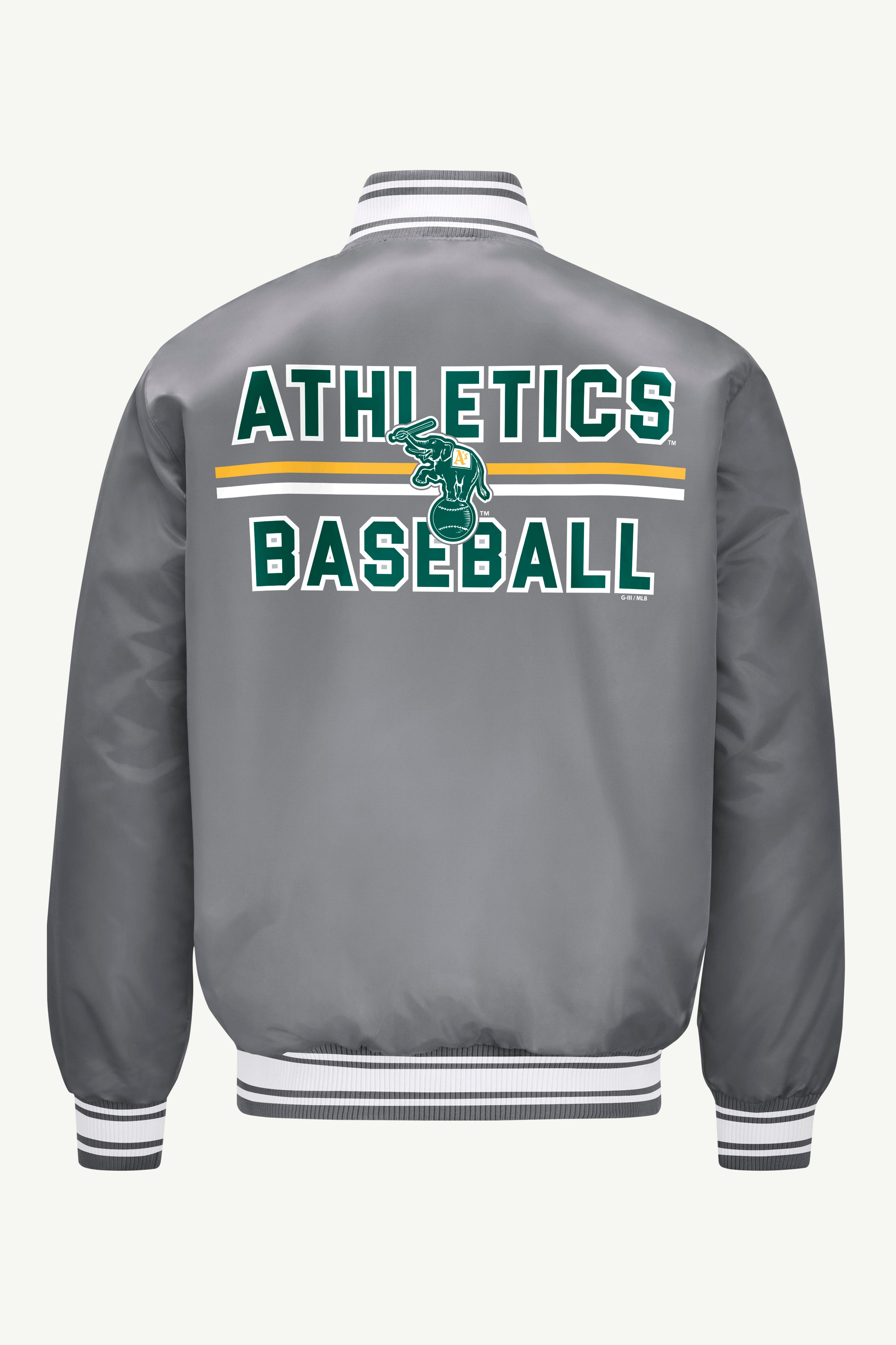 MENS ATHLETICS SATIN VARISTY JACKET View 2 | Athletics