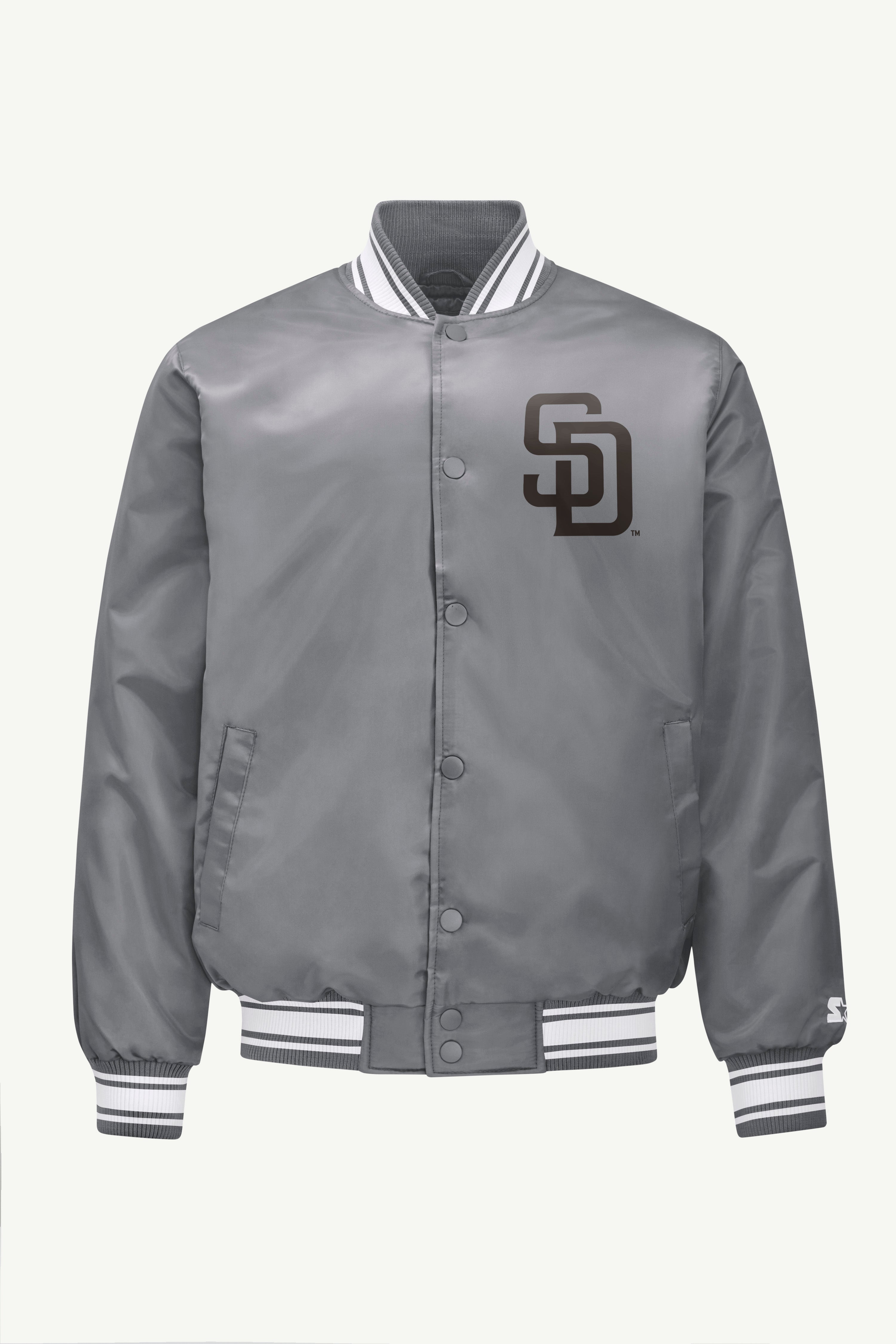 MENS SAN DIEGO PADRES SATIN VARISTY JACKET View 1 | Men's Jackets MENS SAN DIEGO PADRES SATIN VARISTY JACKET View 1 | Men's Jackets