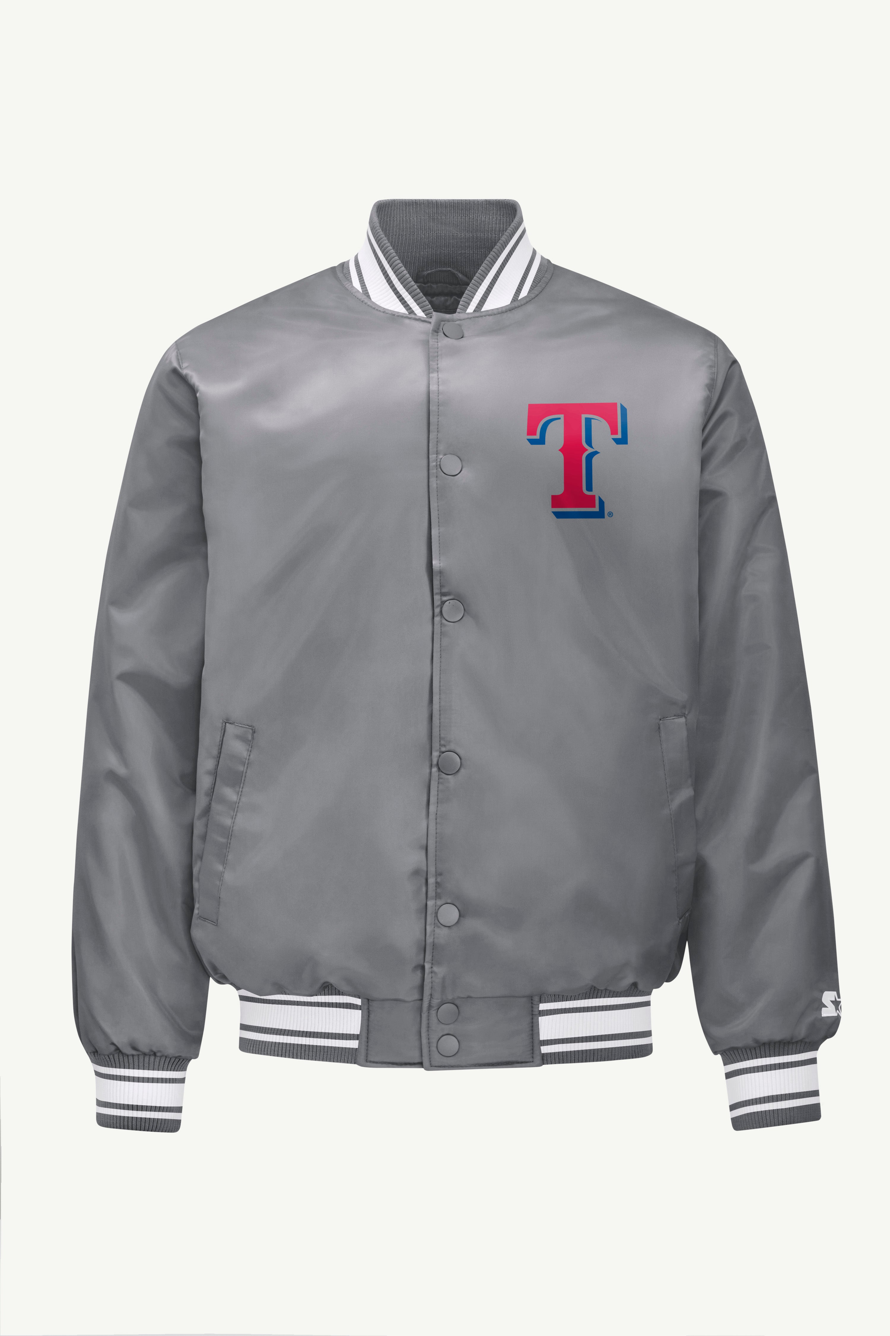 MENS TEXAS RANGERS SATIN VARISTY JACKET View 1