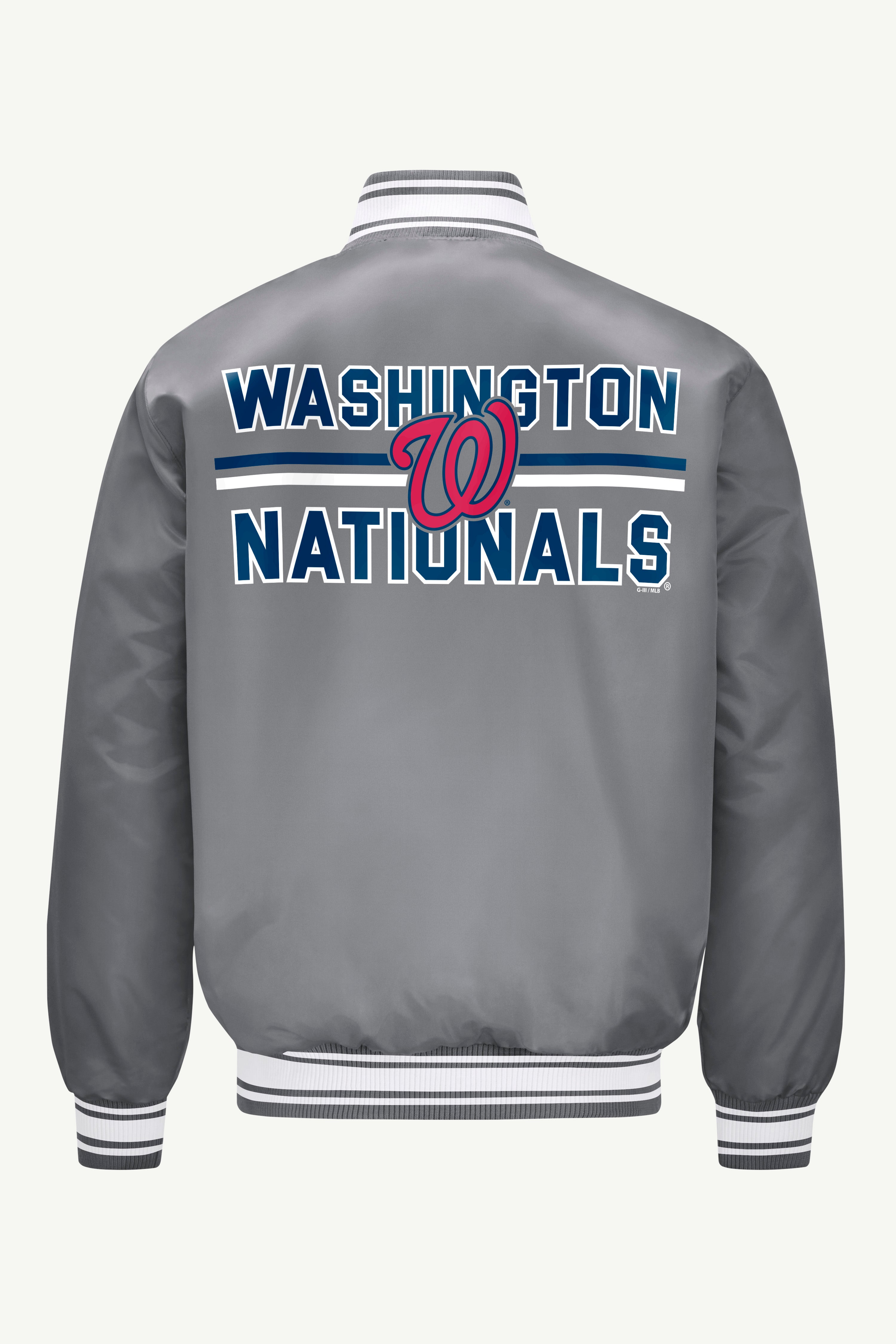 MENS WASHINGTON NATIONALS SATIN VARISTY JACKET View 2