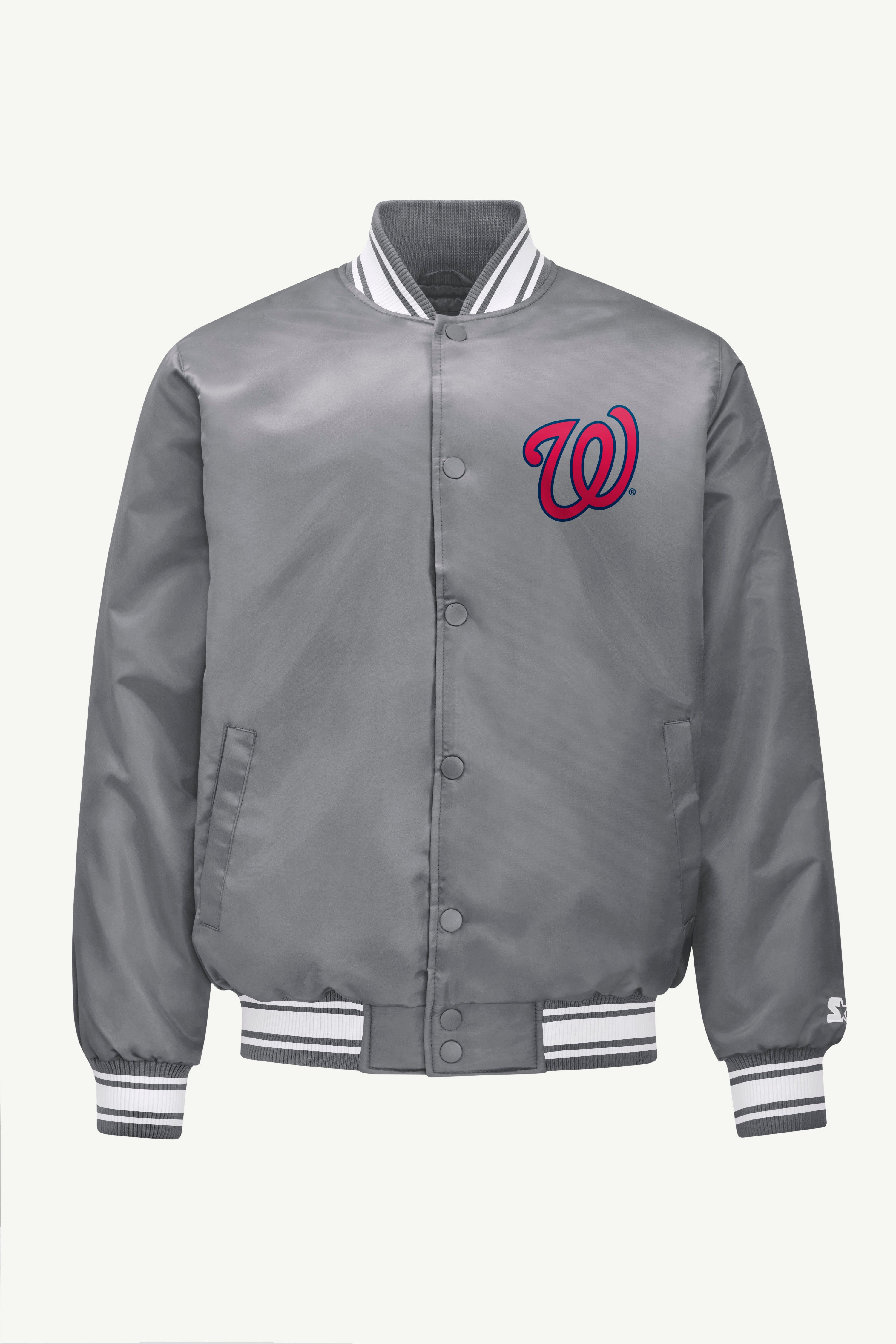 MENS WASHINGTON NATIONALS SATIN VARISTY JACKET View 1