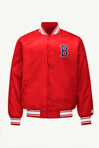 Mens Boston Red Sox Satin Varsity Jacket | MLB | Starter