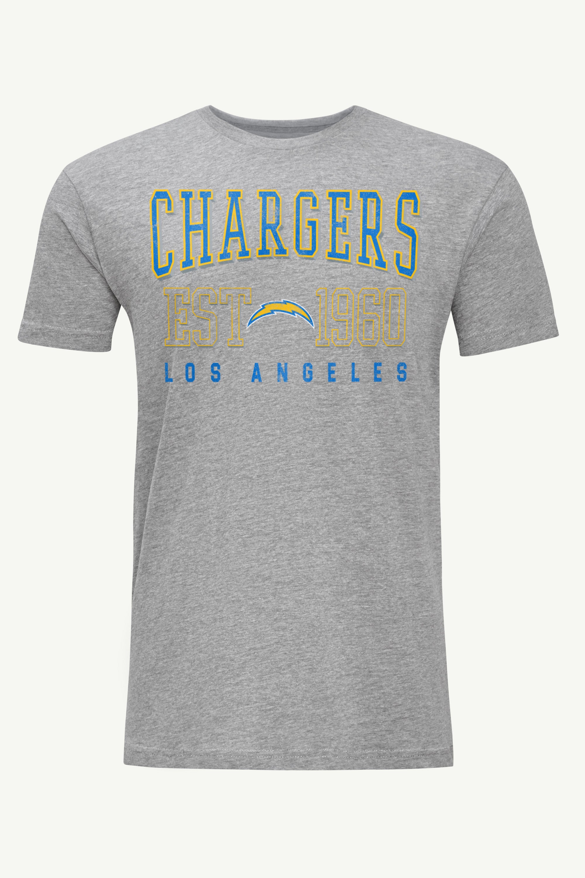 MENS LOS ANGELES CHARGERS RETRO T SHIRT View 1