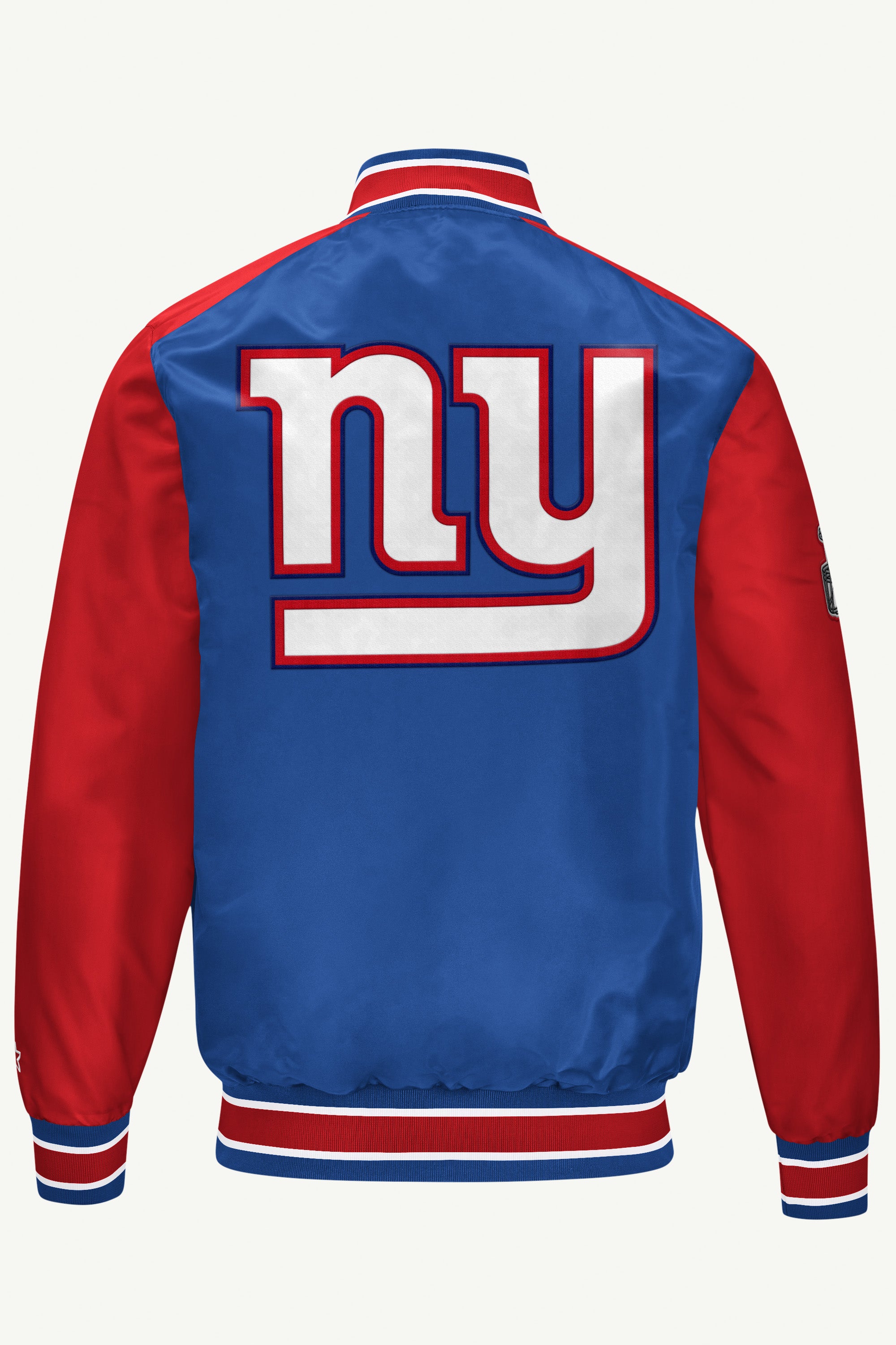 MENS NEW YORK GIANTS SATIN VARSITY JACKET View 2 | STARTER CLASSICS