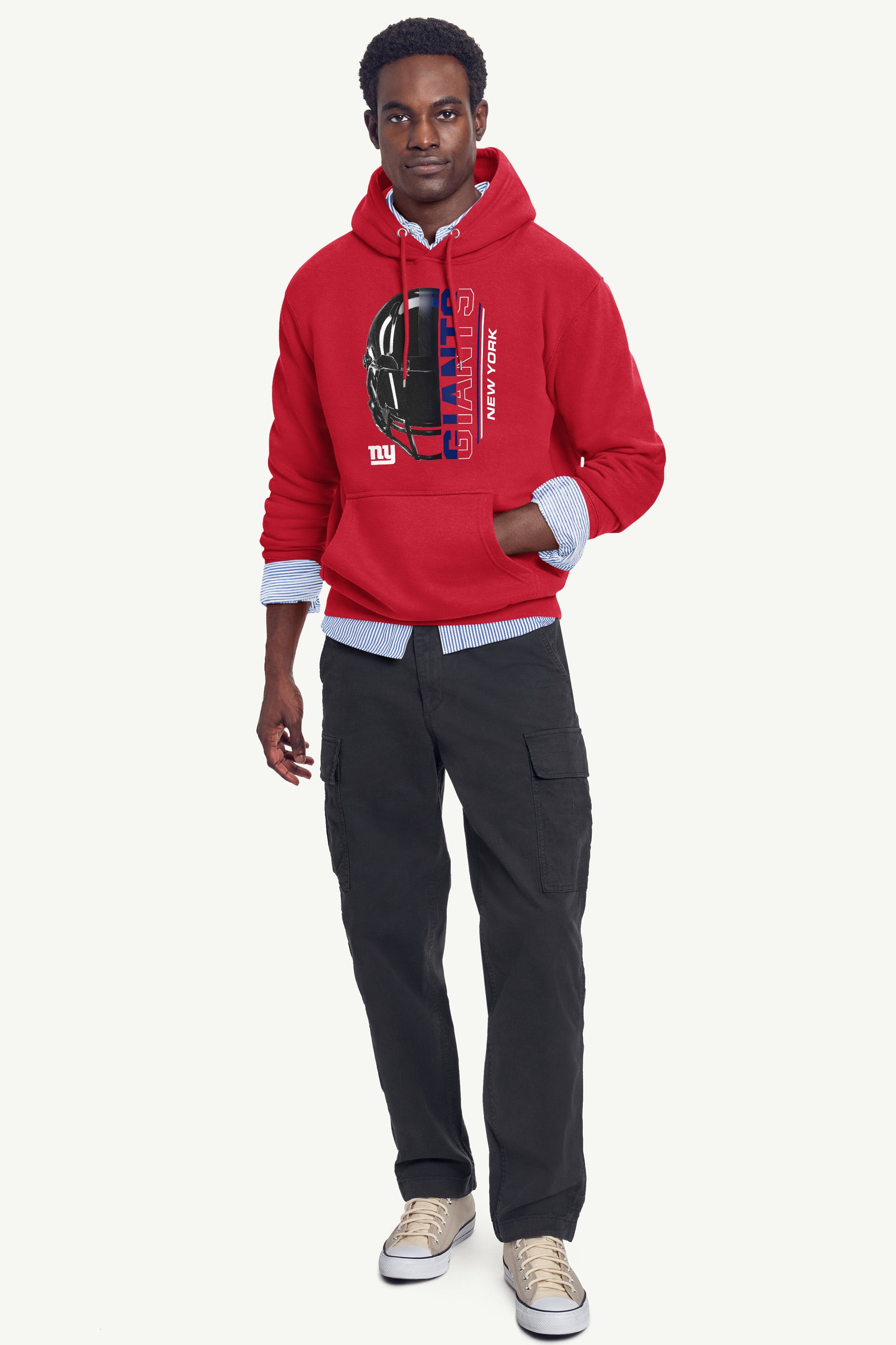 MENS NEW YORK GIANTS HALF HELMET HOODIE View 2 | NFL
