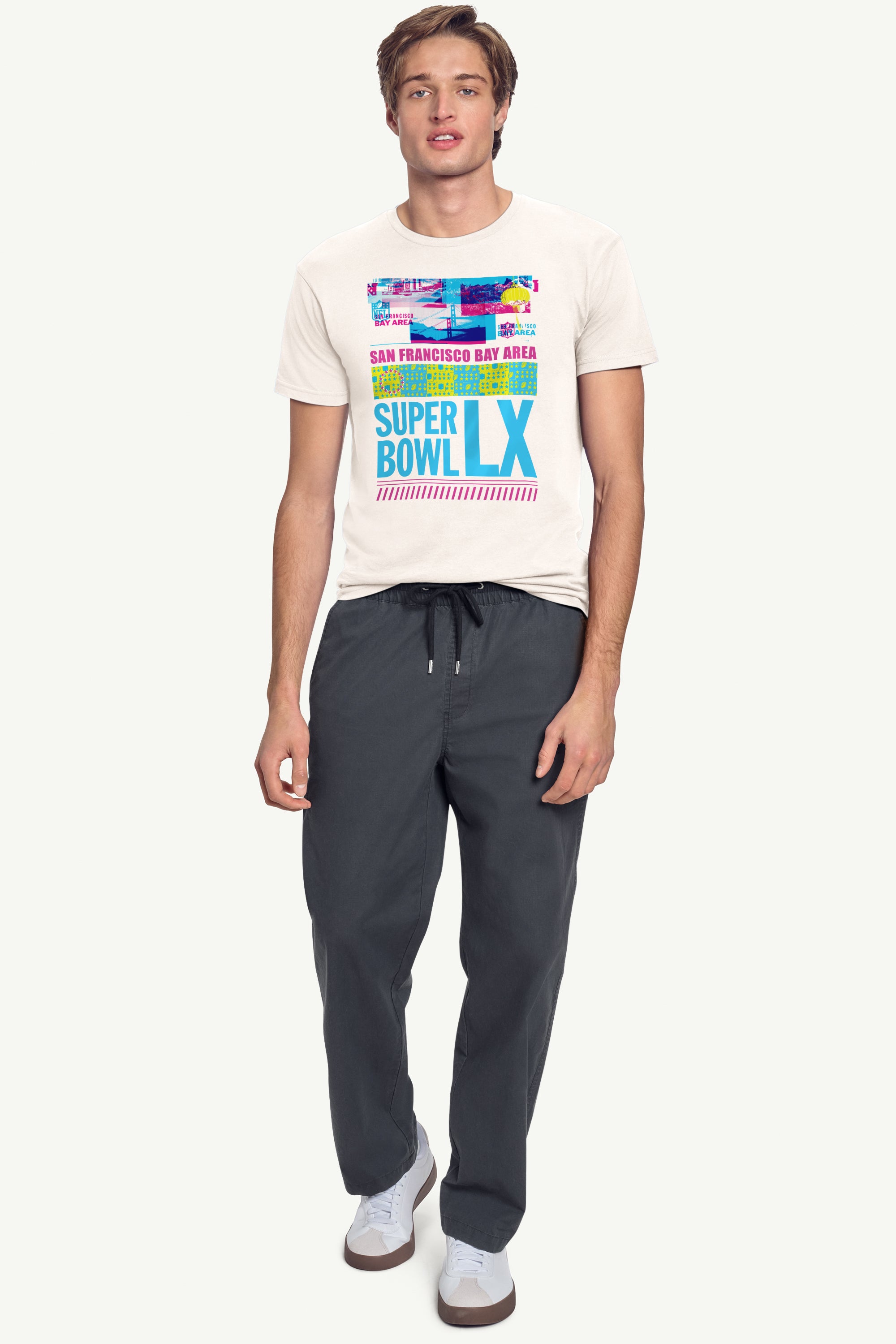 MENS SUPER BOWL LX BAY AREA BASH T SHIRT View 2 | NFL SUPER BOWL LX