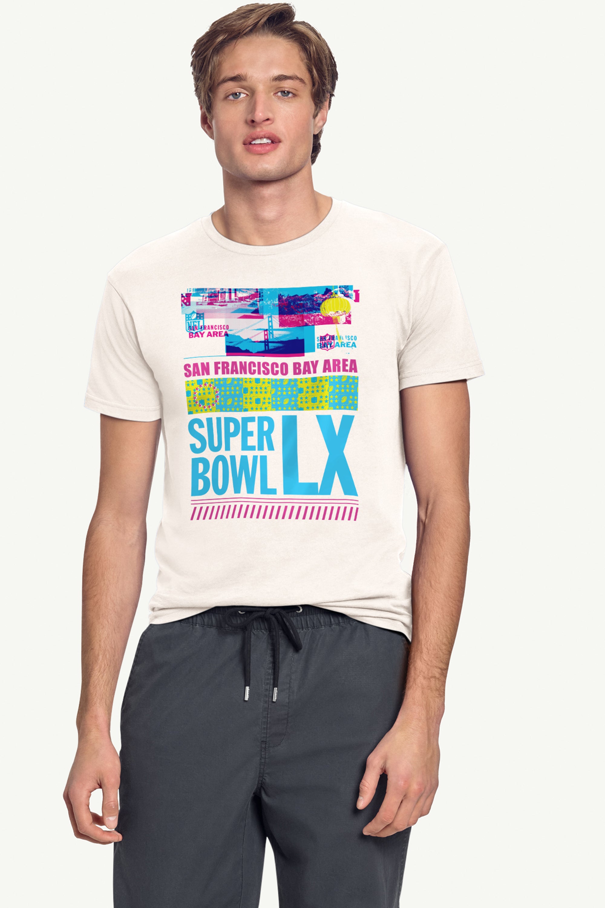 MENS SUPER BOWL LX BAY AREA BASH T SHIRT View 1 | NFL SUPER BOWL LX