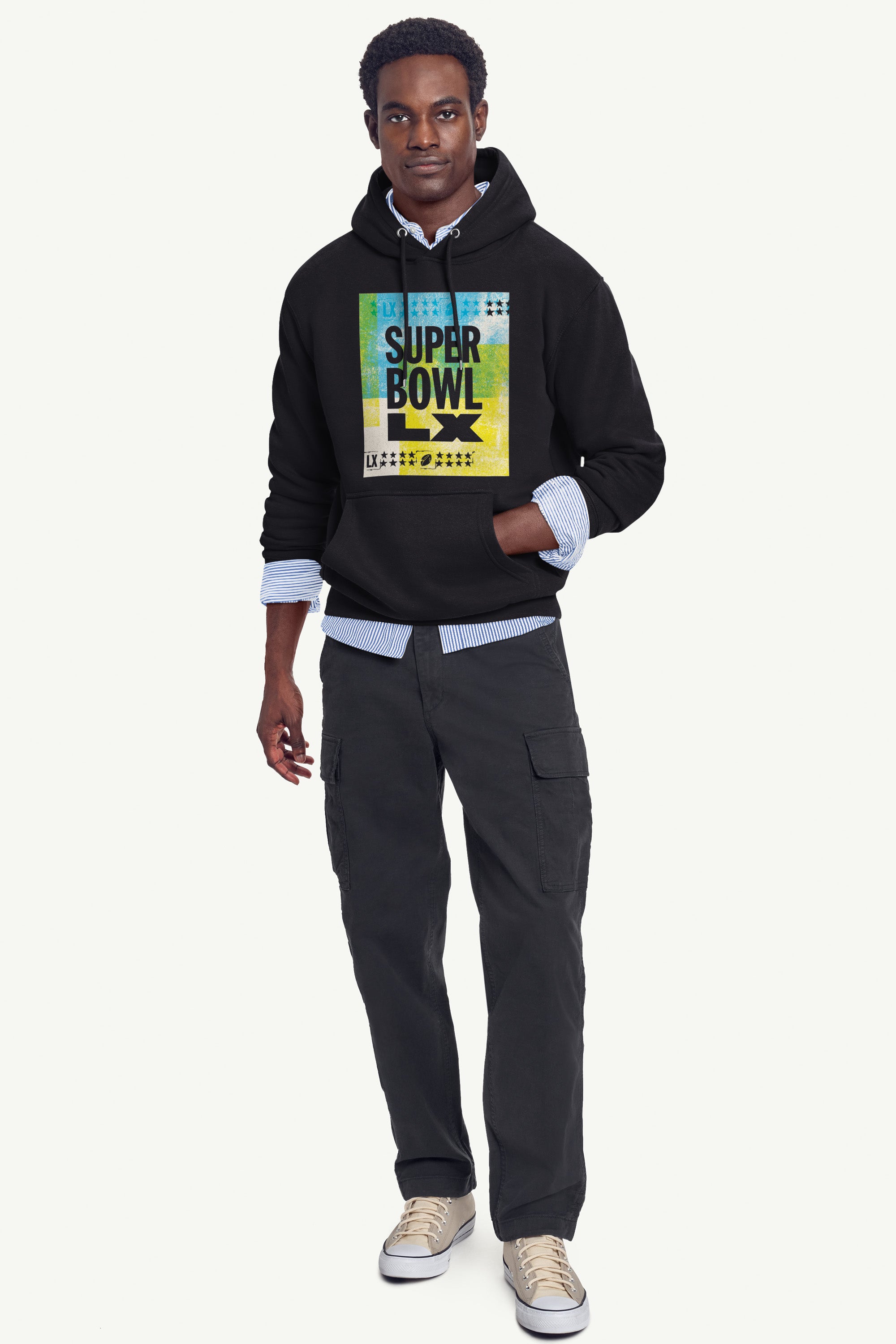 MENS SUPER BOWL LX CONCRETE DREAMS HOODIE View 2 | NFL SUPER BOWL LX