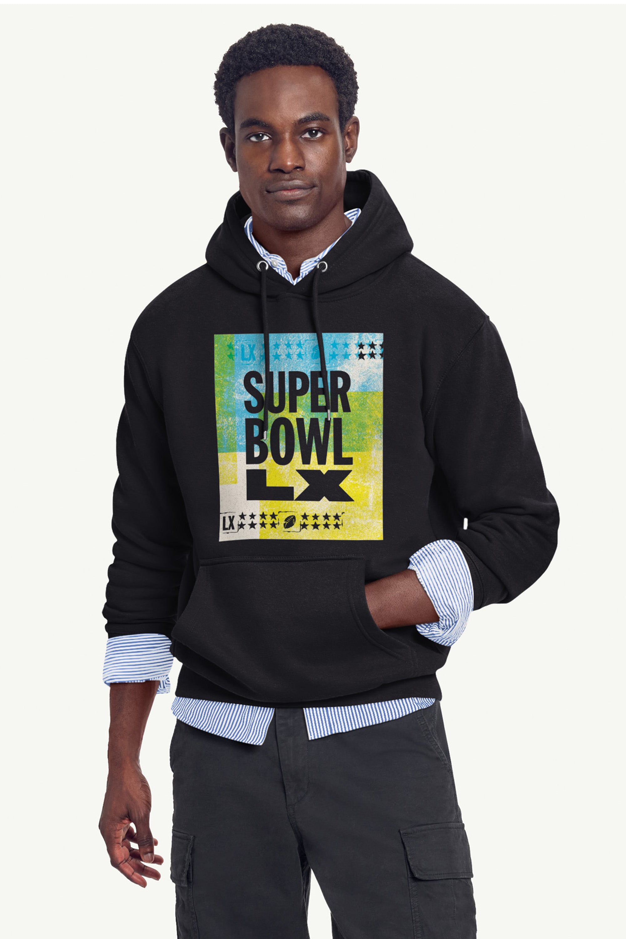MENS SUPER BOWL LX CONCRETE DREAMS HOODIE View 1 | NFL SUPER BOWL LX