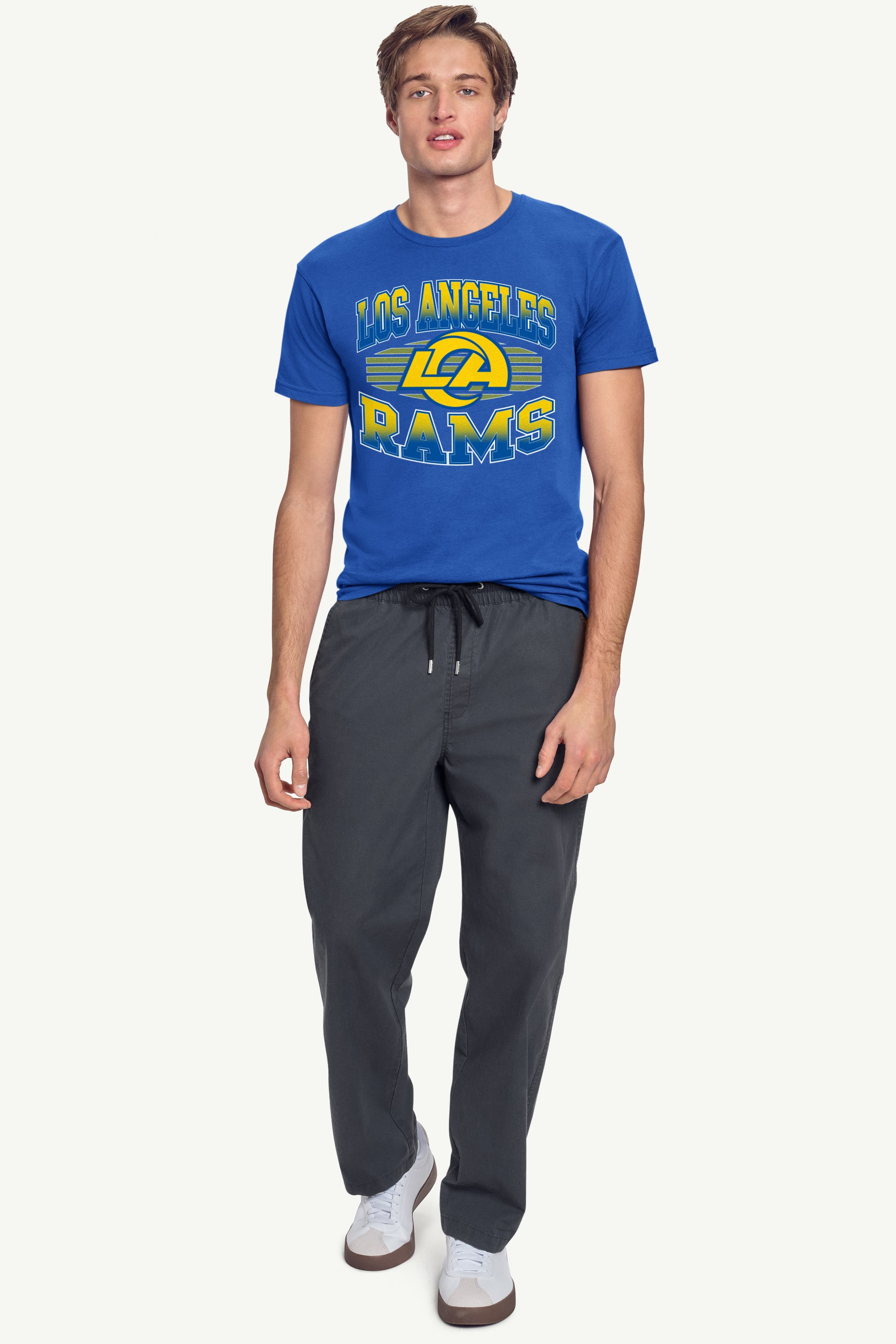 MENS LOS ANGELES RAMS TEAM GRIT SHORT SLEEVE T SHIRT View 4