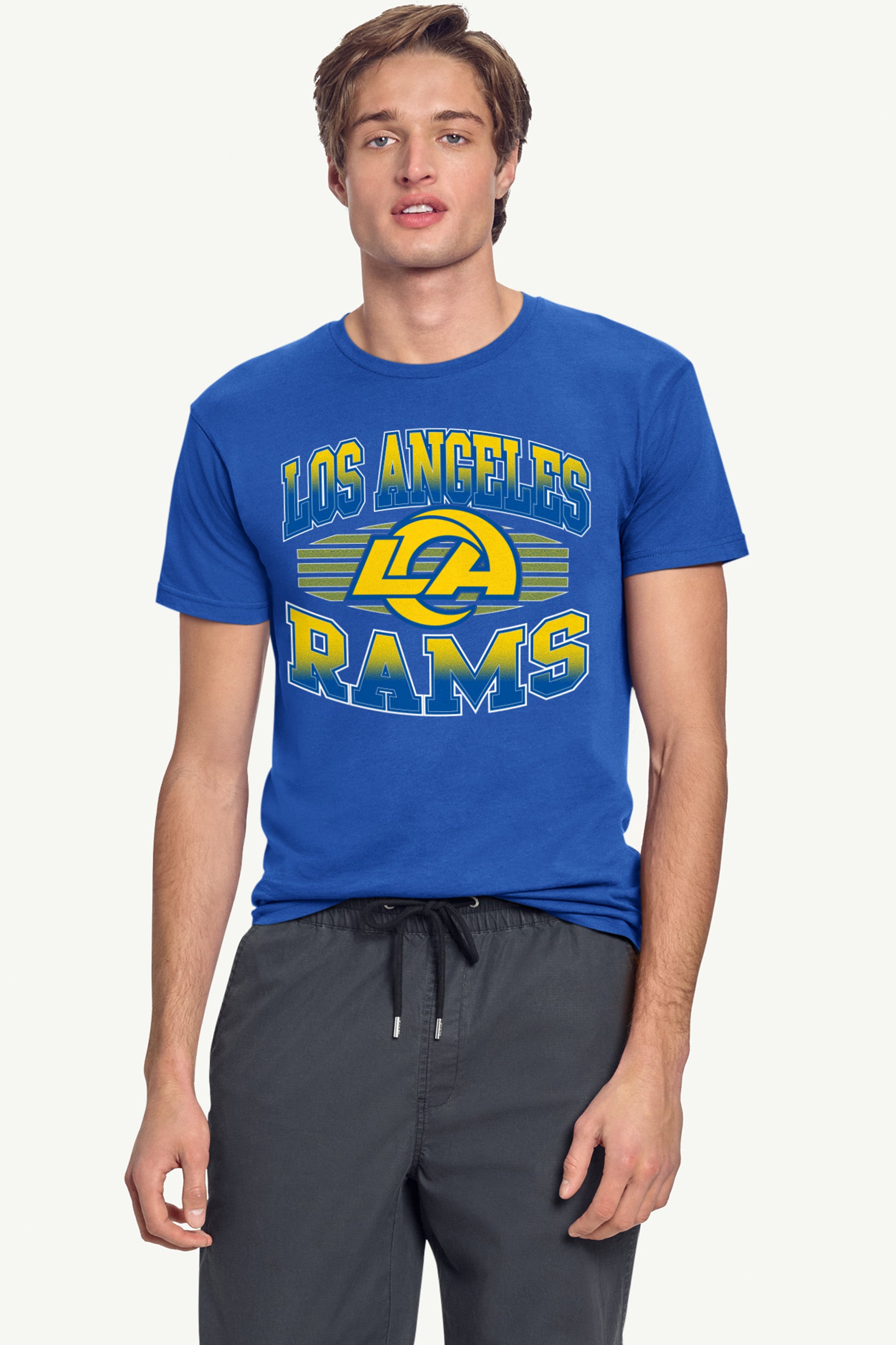MENS LOS ANGELES RAMS TEAM GRIT SHORT SLEEVE T SHIRT View 3