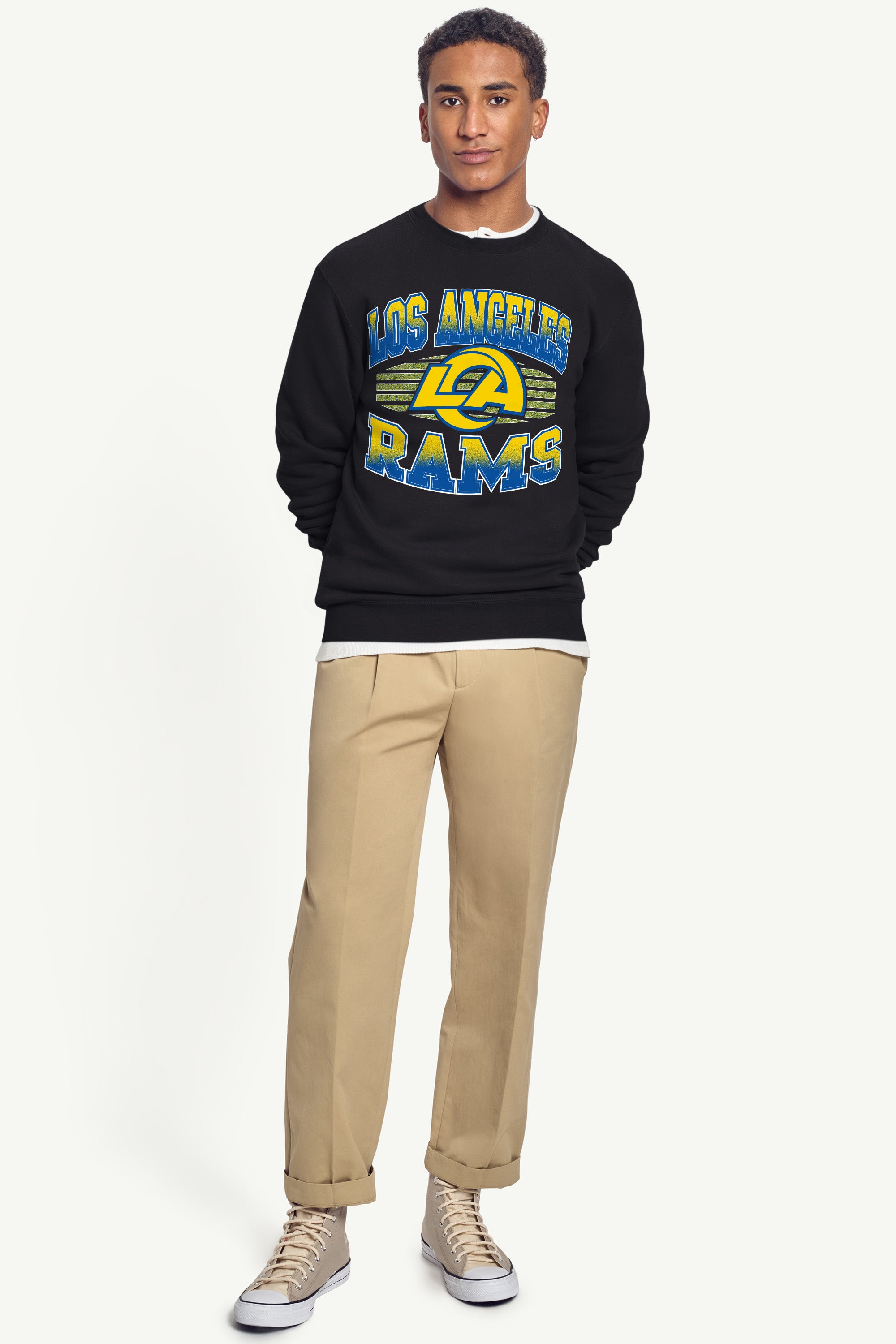 MENS LOS ANGELES RAMS TEAM GRIT SWEATSHIRT View 3 | Men's Sweatshirts