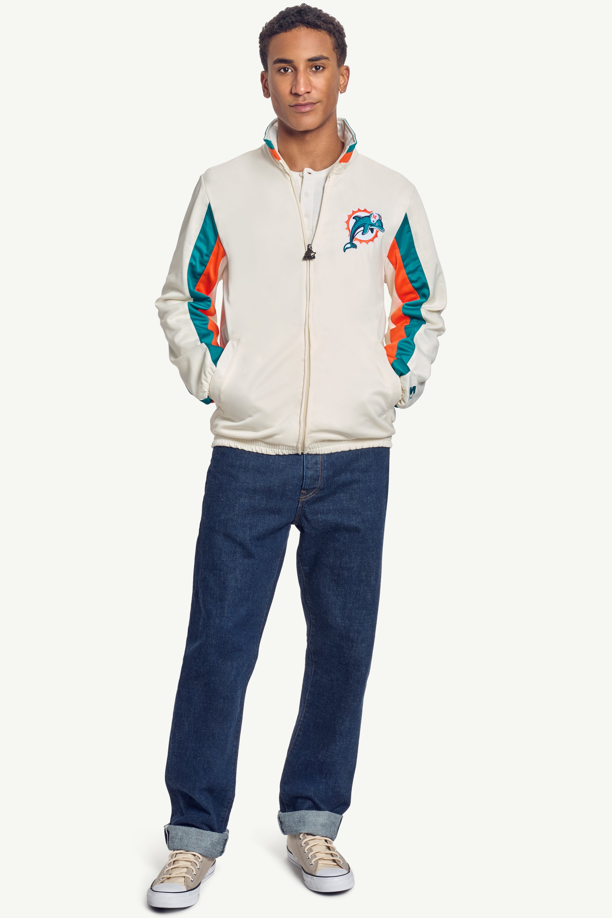 MENS MIAMI DOLPHINS TRACK JACKET View 2 | Miami Dolphins