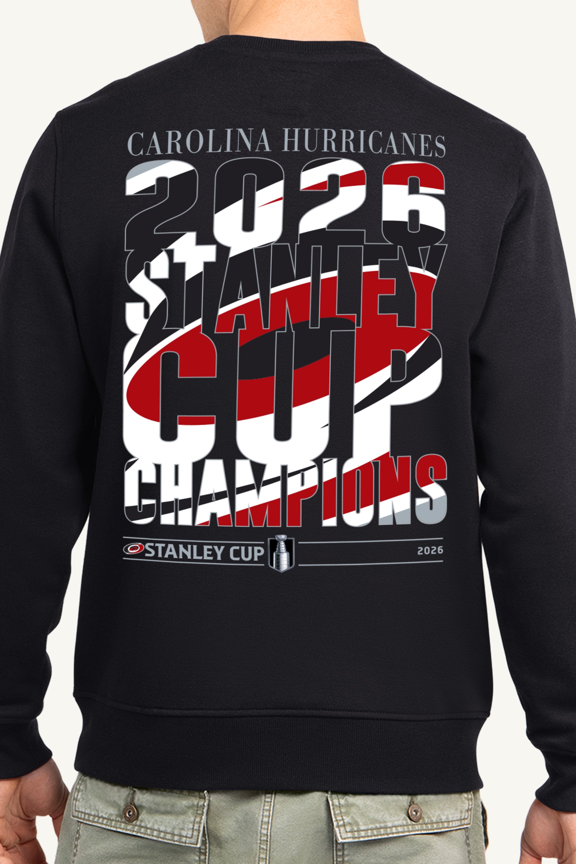 MENS CAROLINA HURRICANES NHL STANLEY CUP CHAMPS SWEATSHIRT View 2