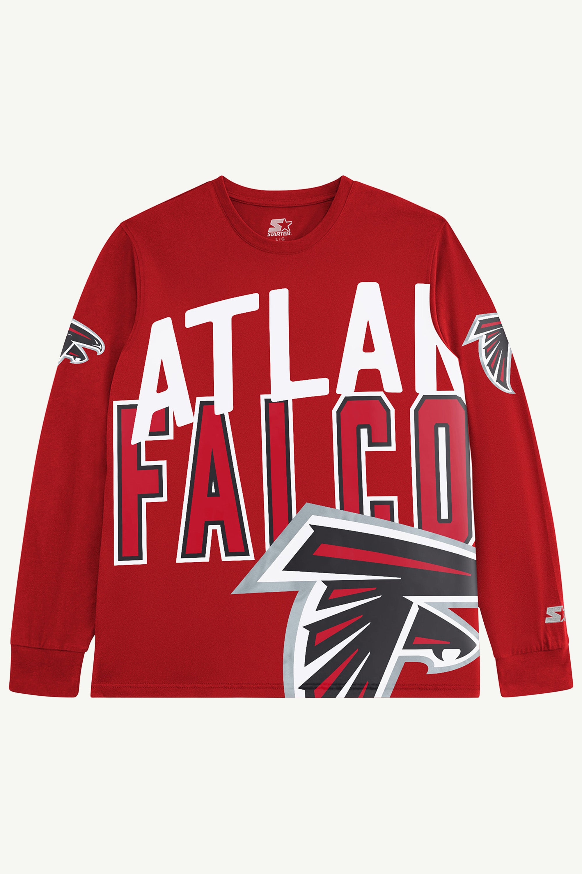 ATLANTA FALCONS CLUTCH HIT LONG SLEEVE GRAPHIC TEE View 1 | Atlanta Falcons