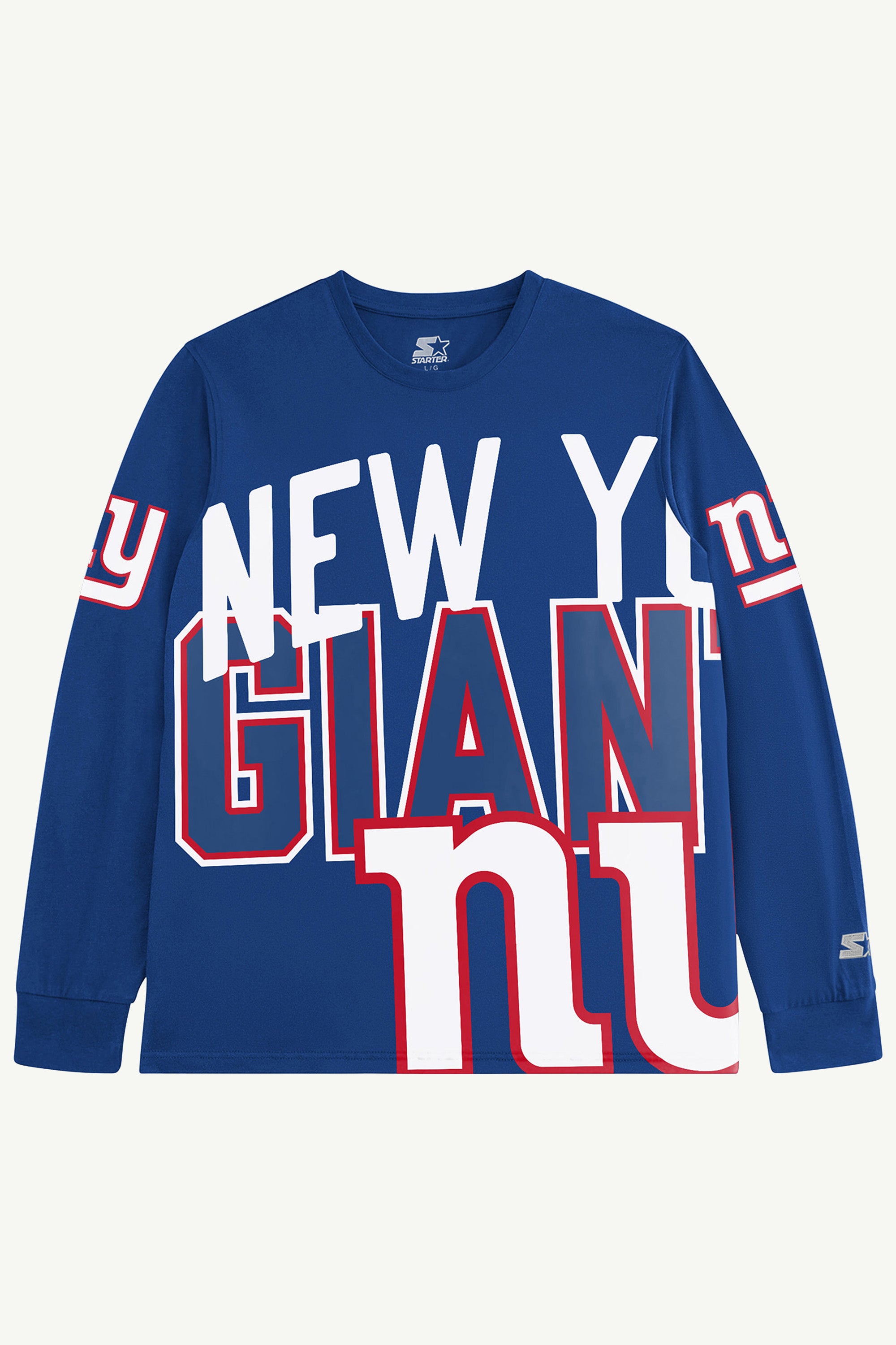MENS NEW YORK GIANTS CLUTCH HIT LONG SLEEVE GRAPHIC TEE View 1 | New York Giants